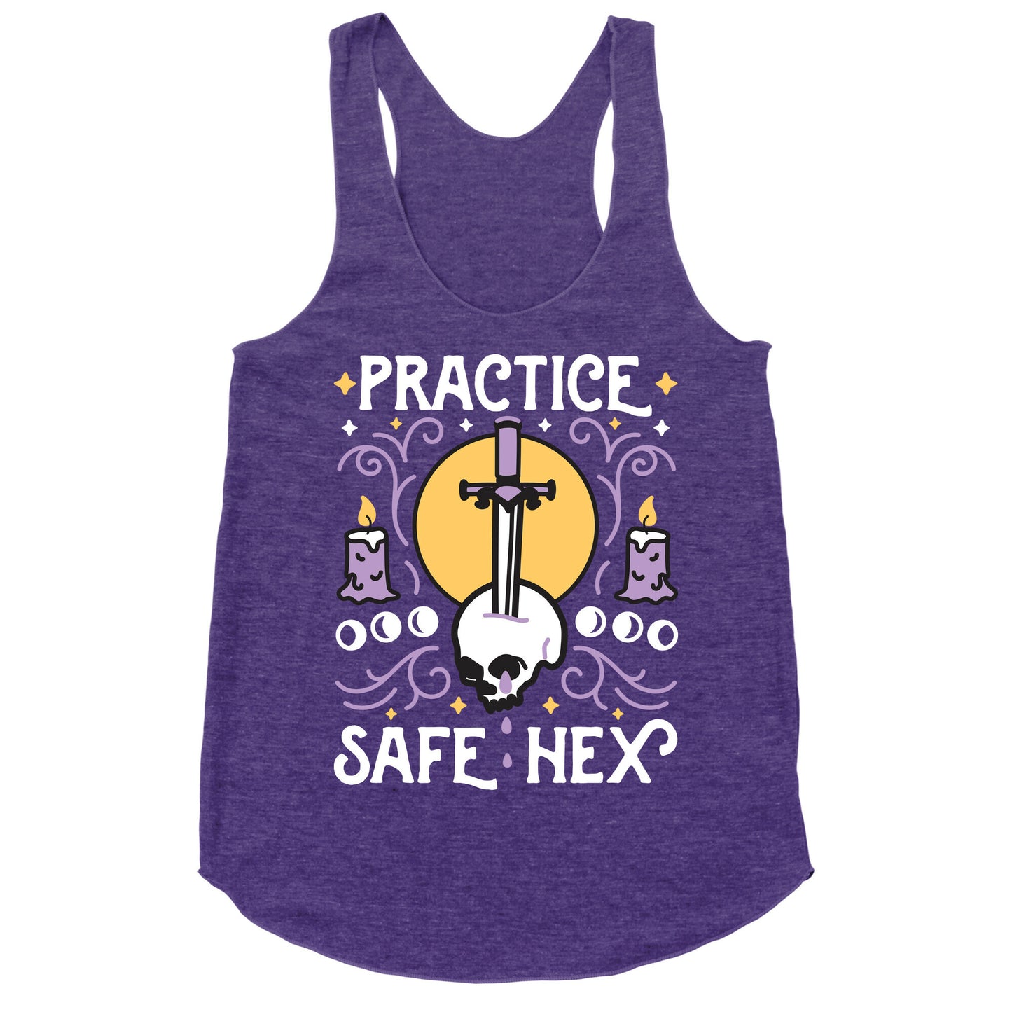 Practice Safe Hex Racerback Tank