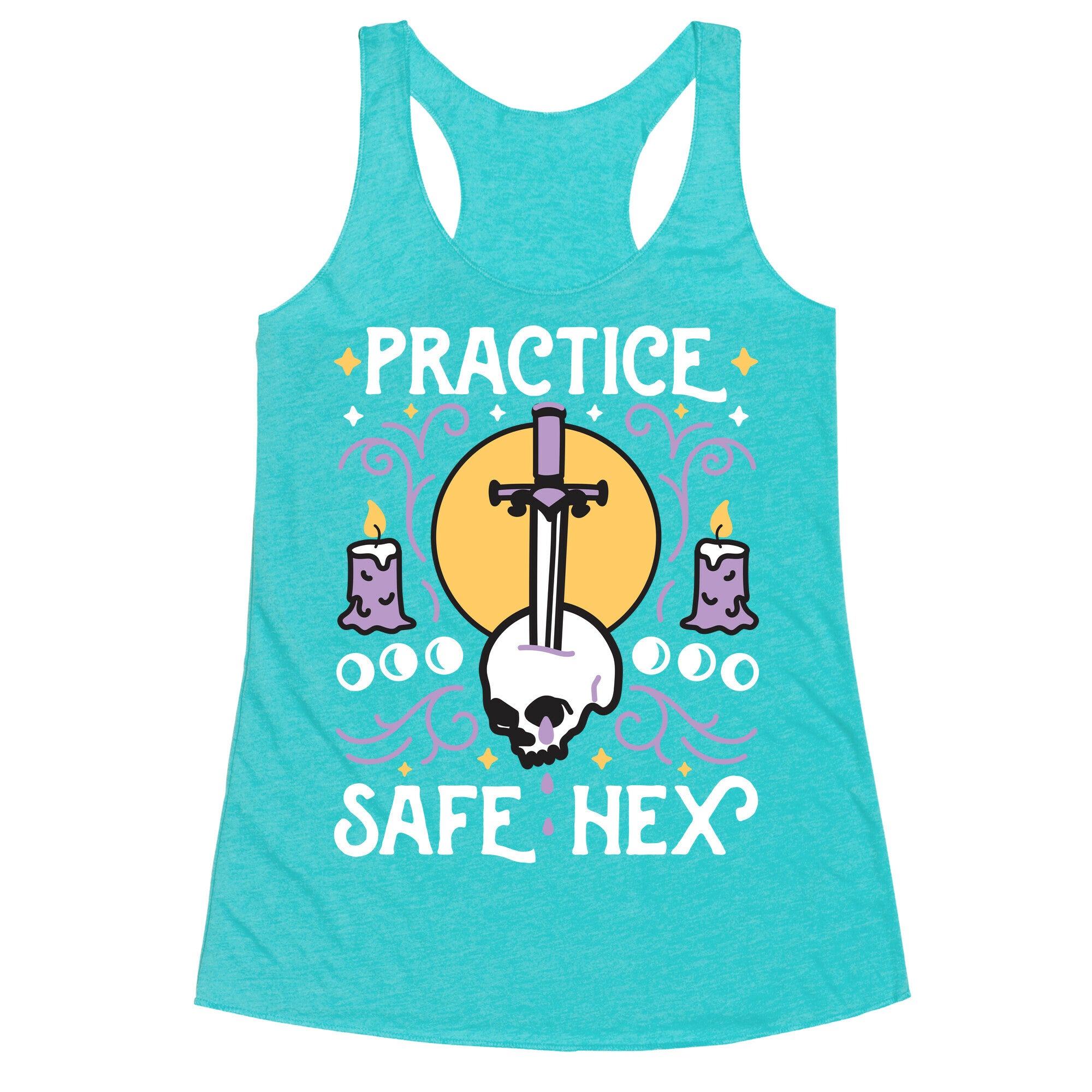 Practice Safe Hex Racerback Tank