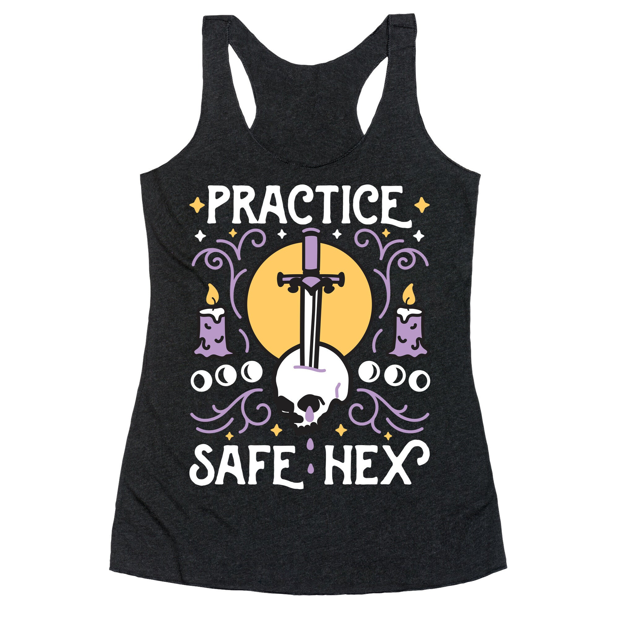 Practice Safe Hex Racerback Tank