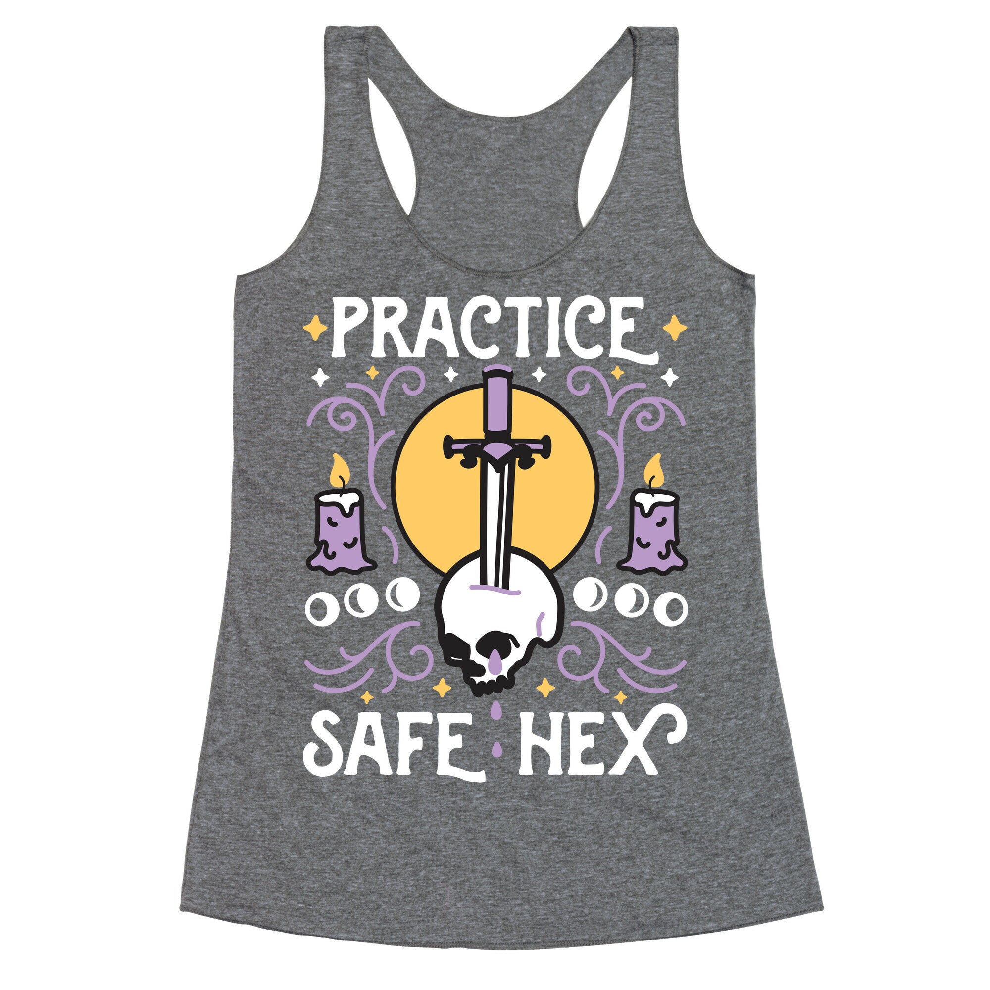 Practice Safe Hex Racerback Tank