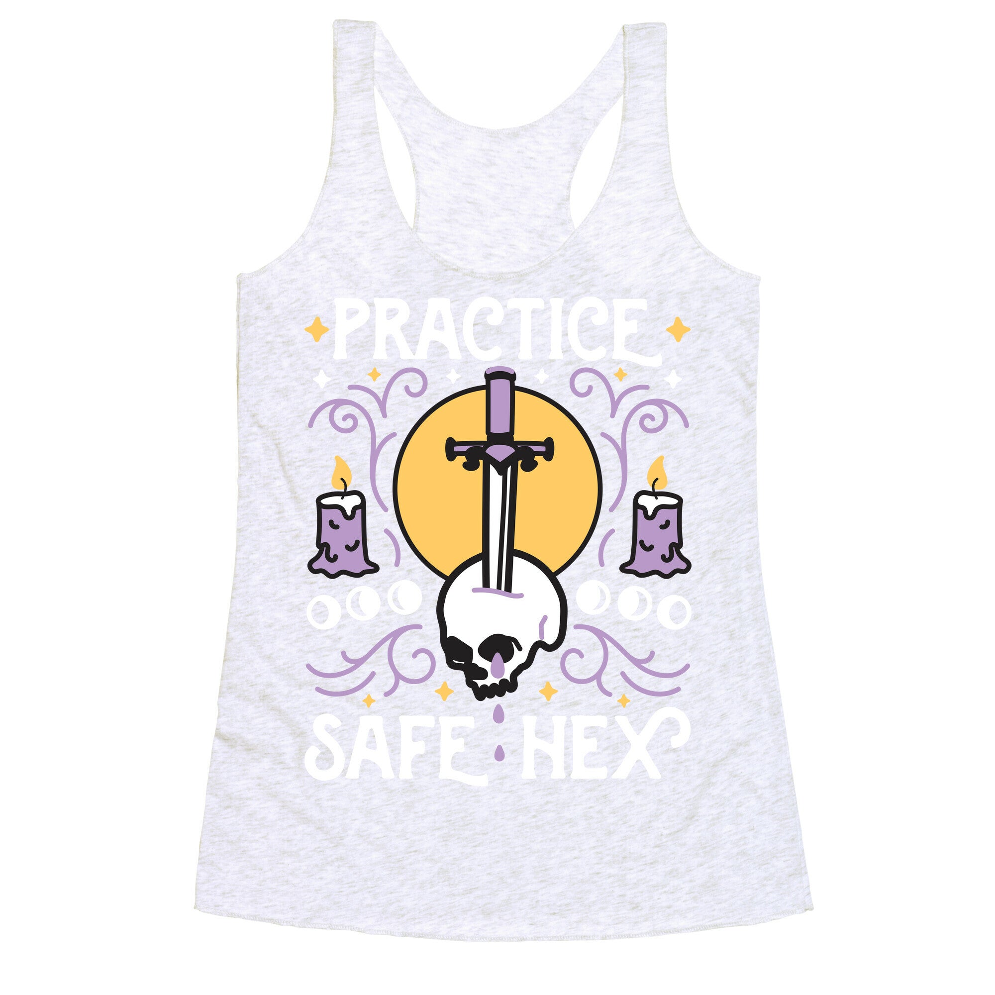 Practice Safe Hex Racerback Tank