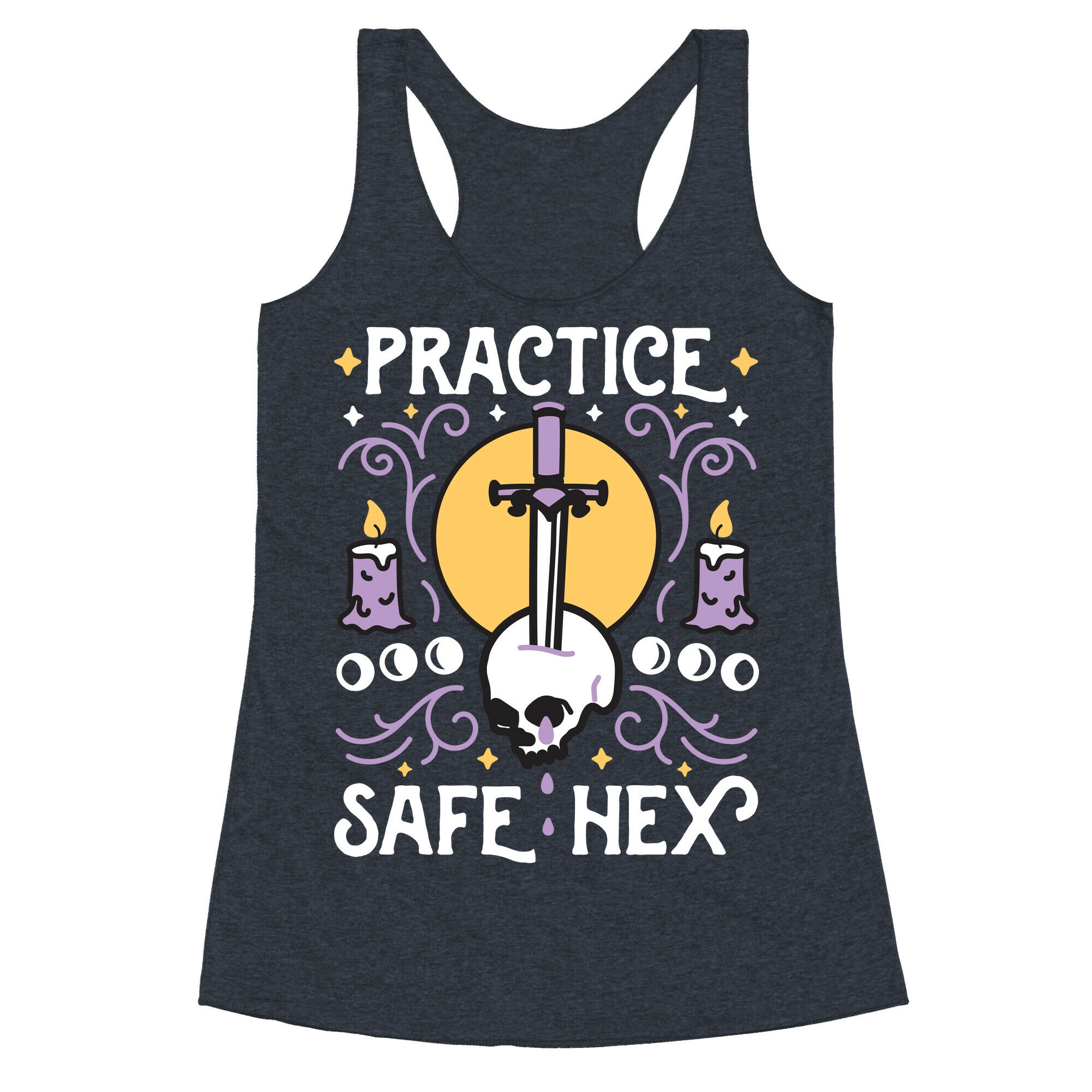 Practice Safe Hex Racerback Tank