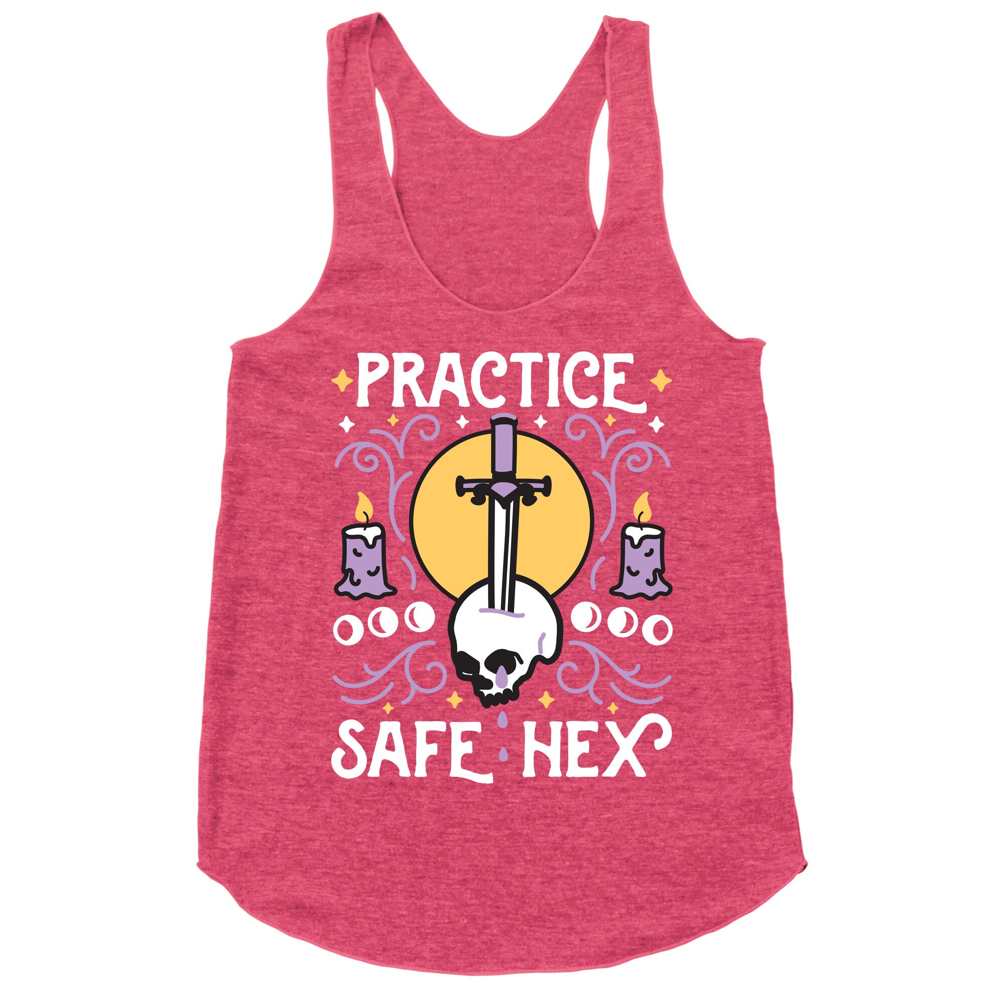 Practice Safe Hex Racerback Tank