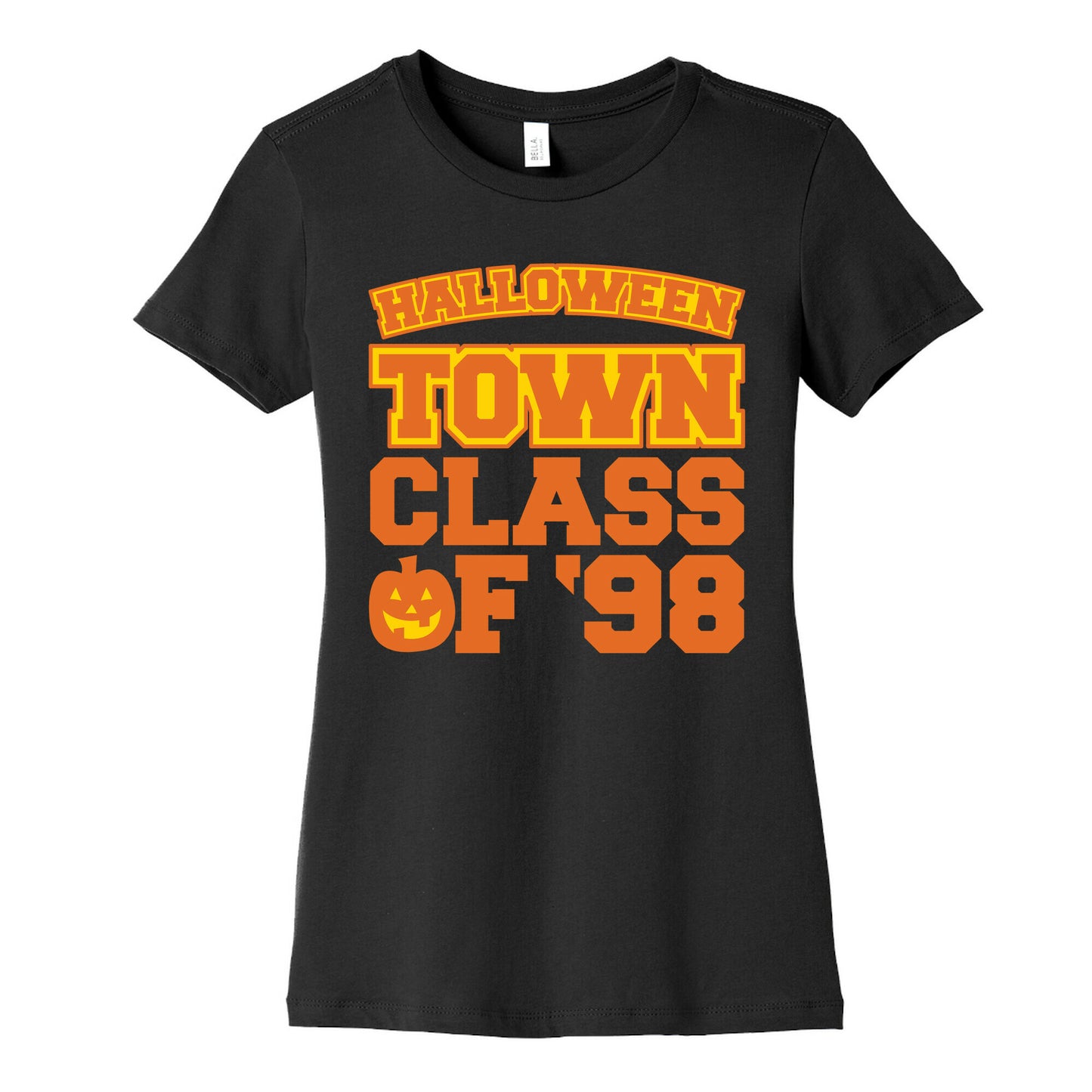 Halloween Town Class of '98 Parody White Print Women's Cotton Tee