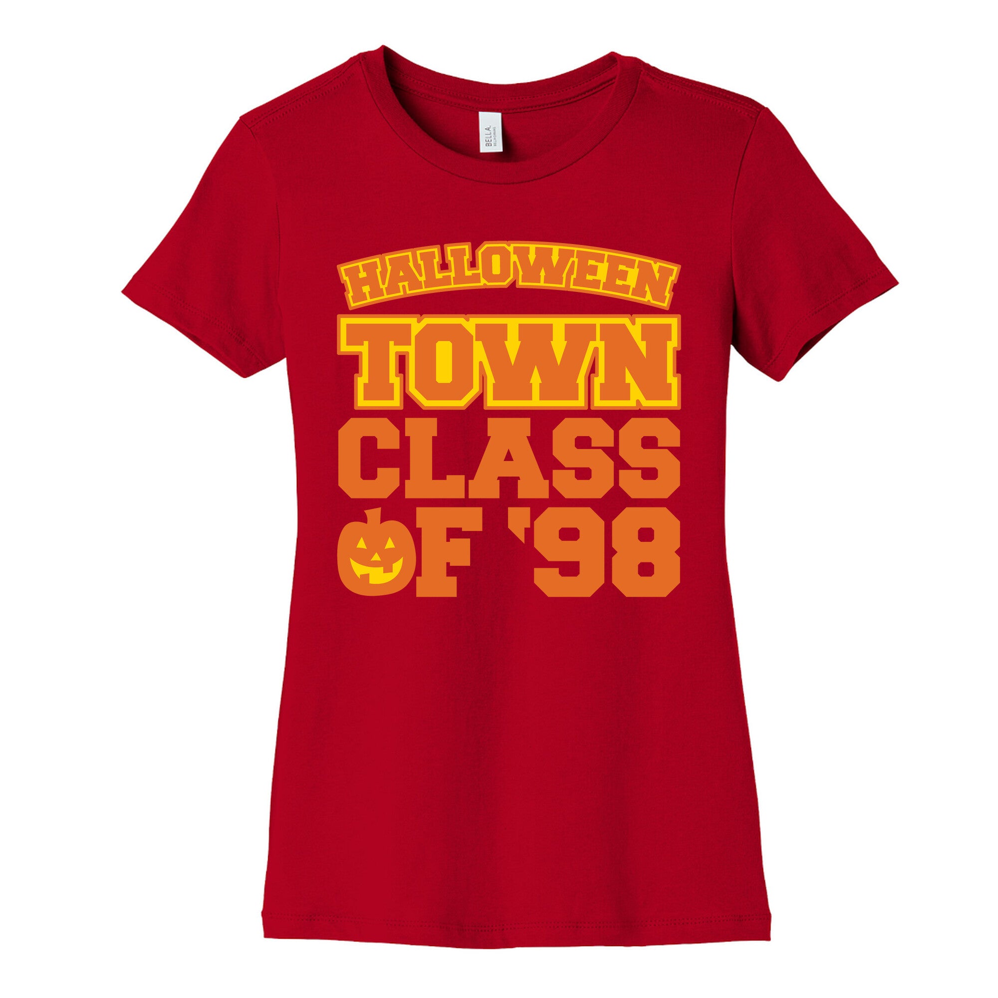 Halloween Town Class of '98 Parody White Print Women's Cotton Tee
