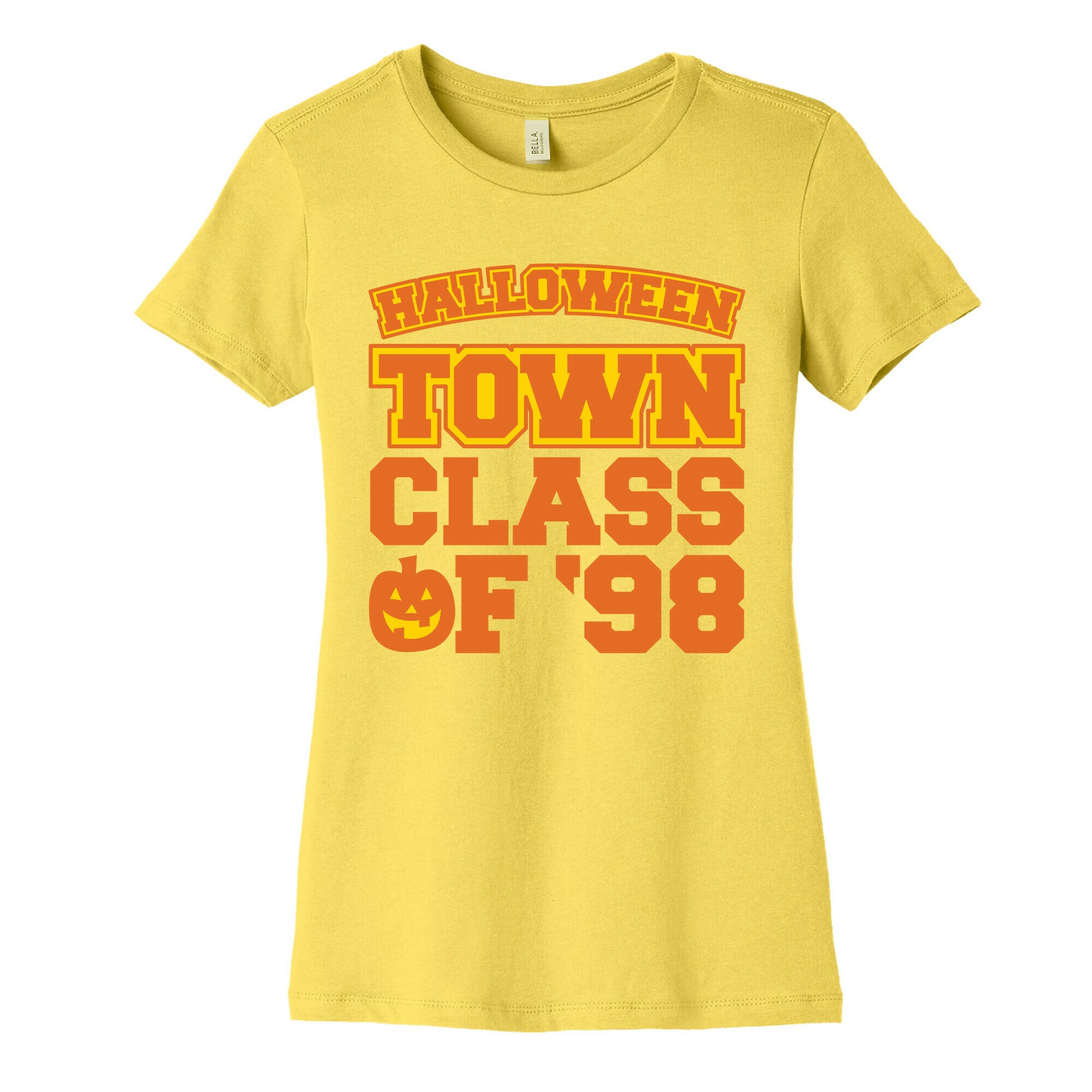 Halloween Town Class of '98 Parody White Print Women's Cotton Tee