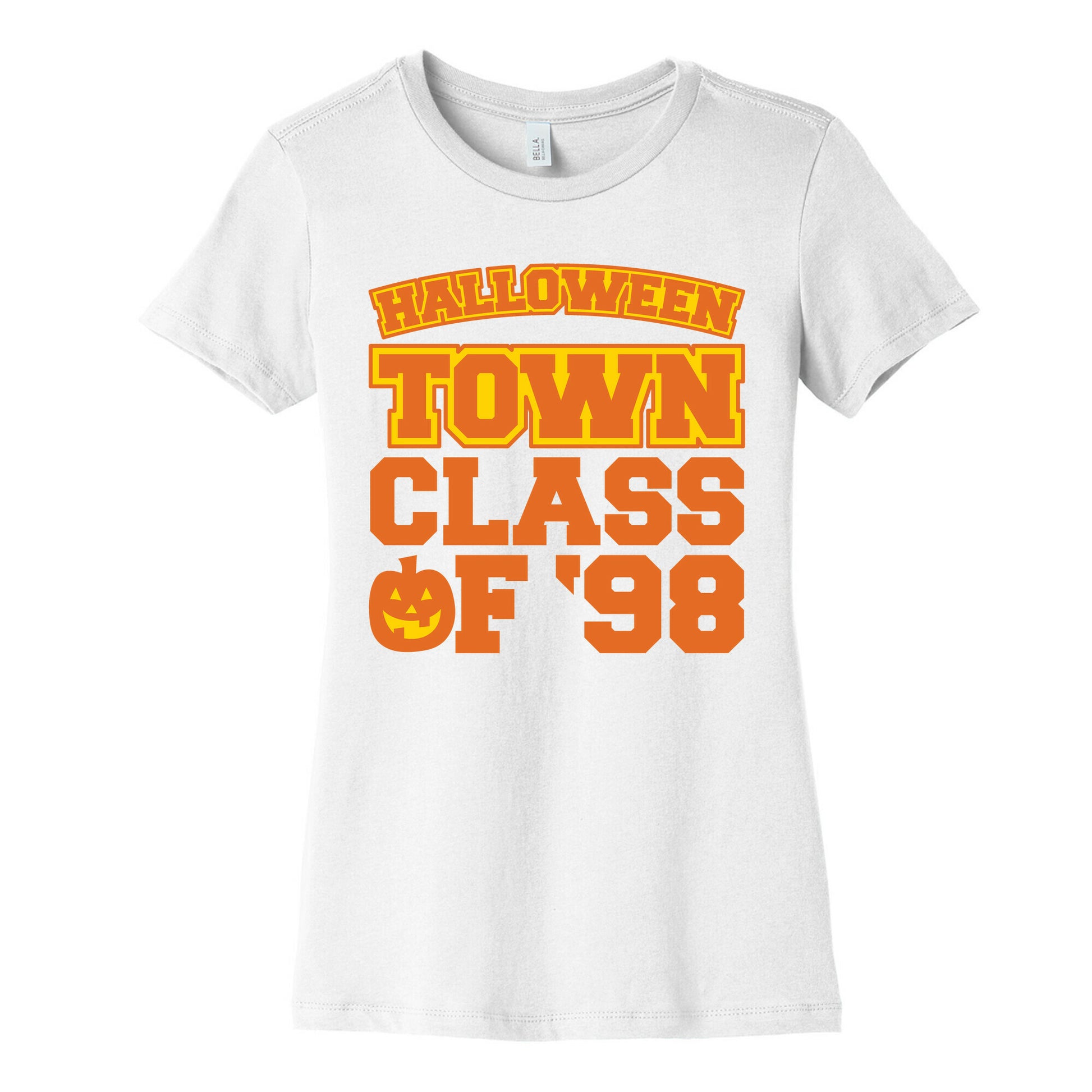 Halloween Town Class of '98 Parody White Print Women's Cotton Tee