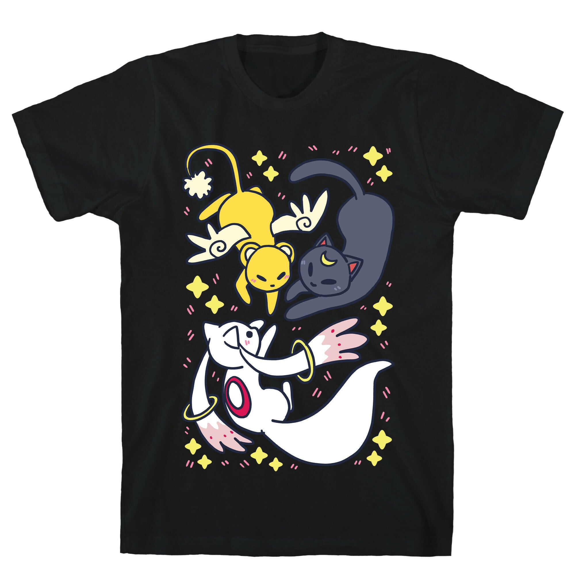 Magical Mascots - Luna, Kero and Kyubey T-Shirt