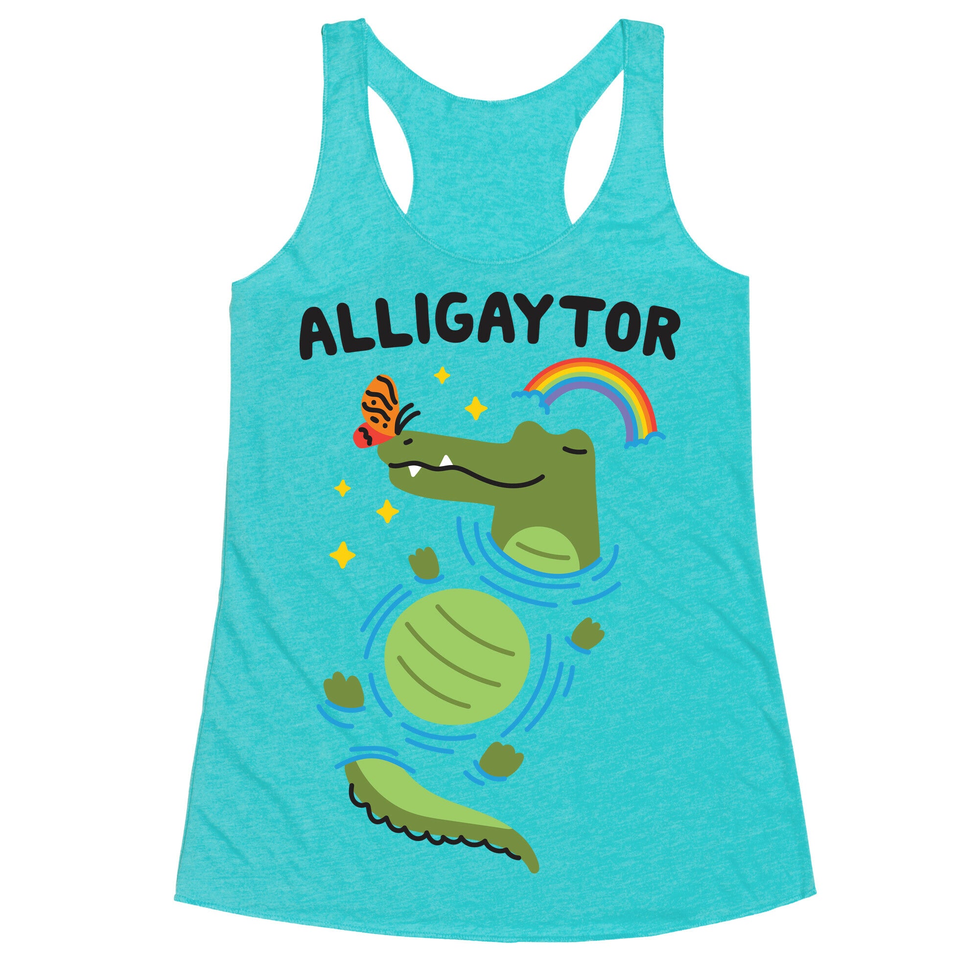 Alligaytor (Gay Alligator) Racerback Tank
