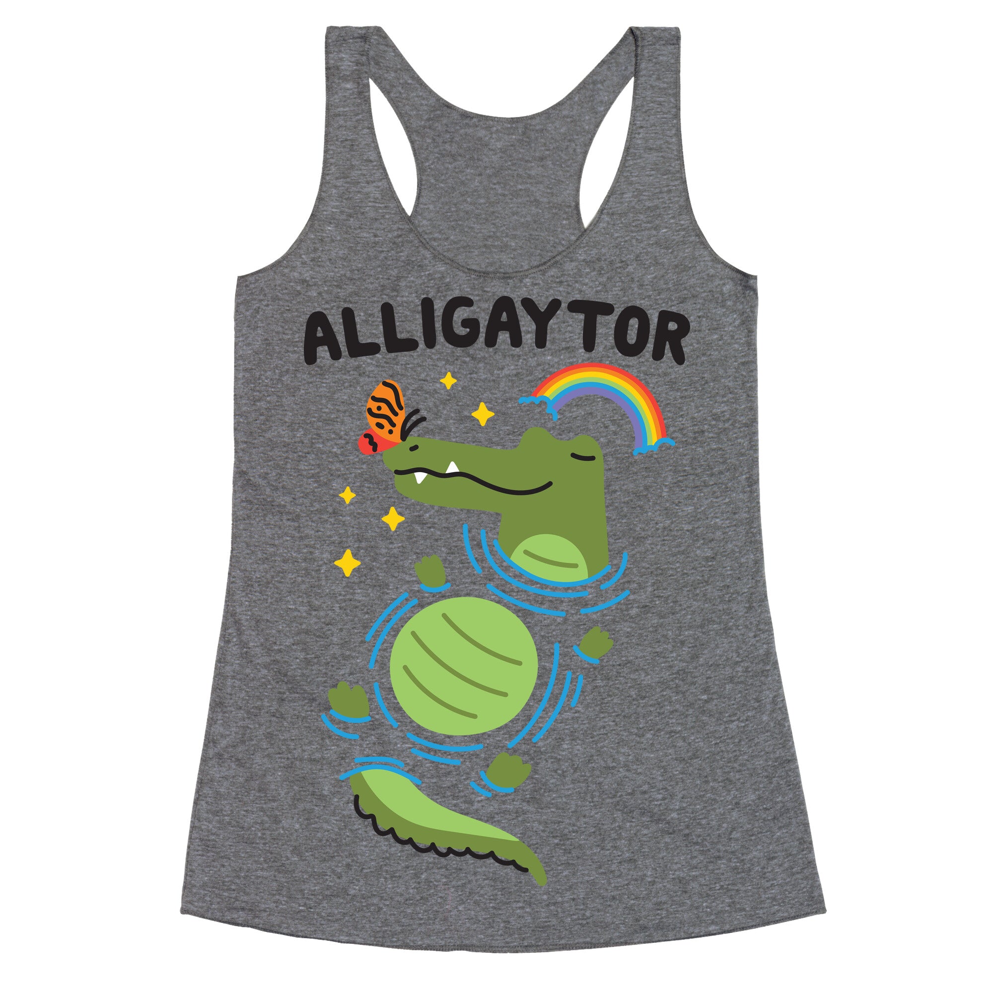 Alligaytor (Gay Alligator) Racerback Tank