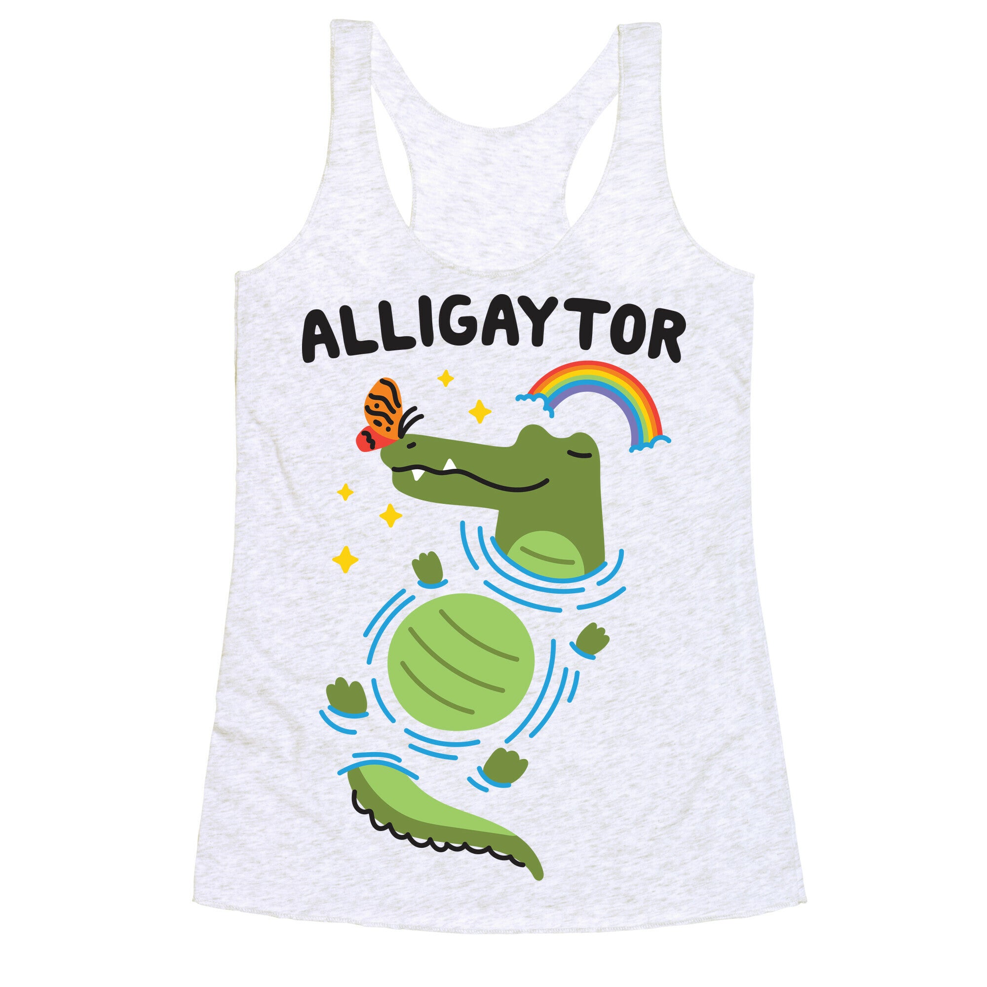 Alligaytor (Gay Alligator) Racerback Tank