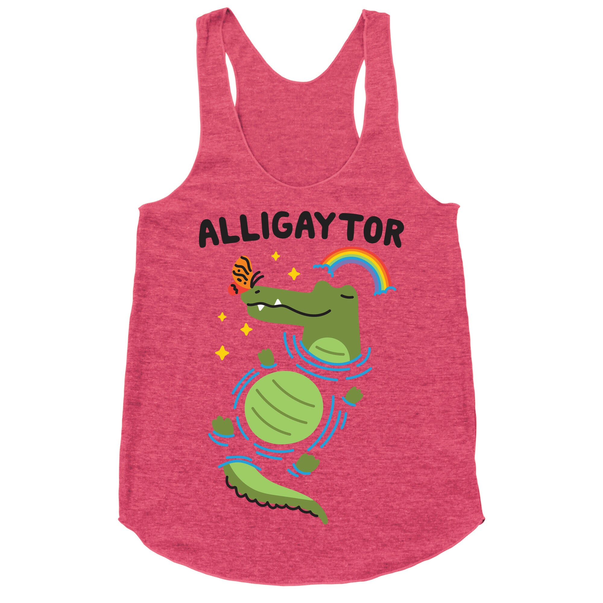 Alligaytor (Gay Alligator) Racerback Tank