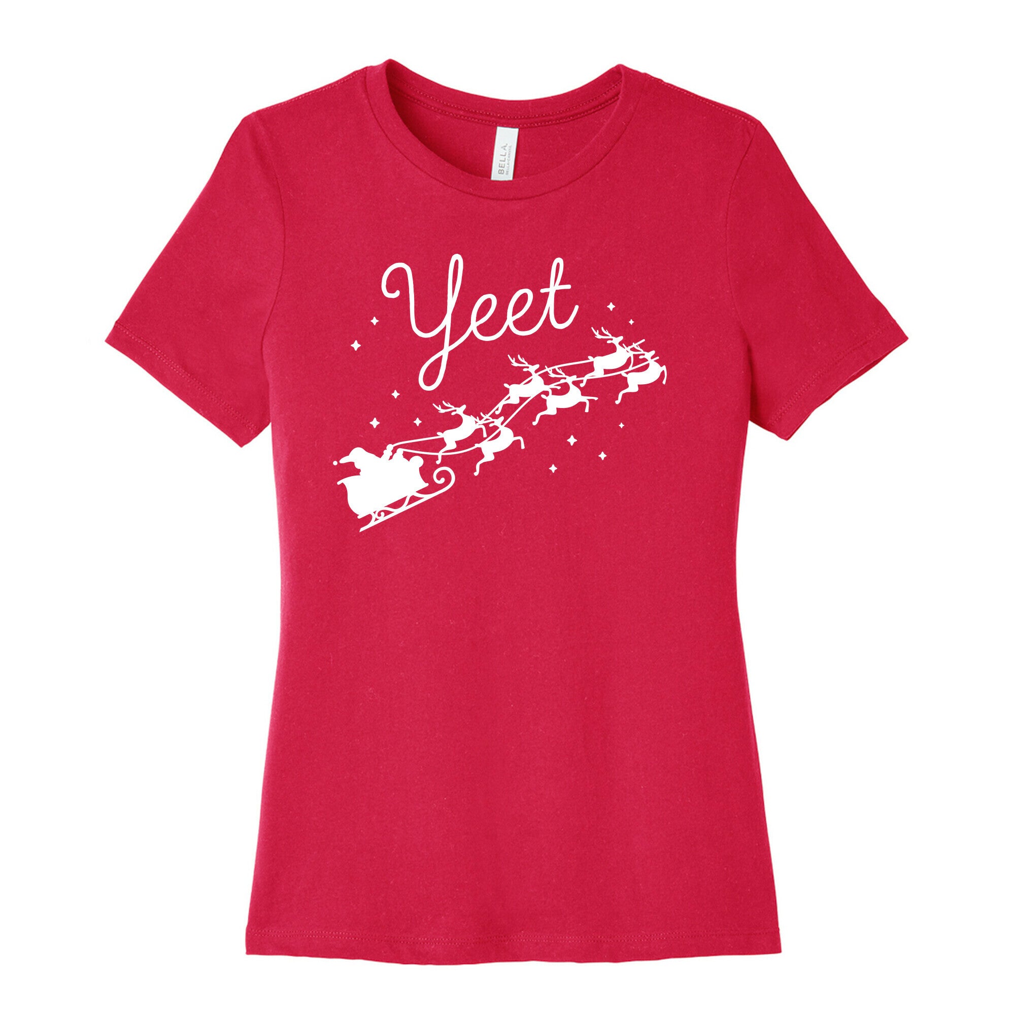 Yeet Santa Sleigh Women's Cotton Tee