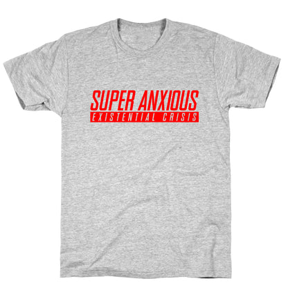 Super Anxious Existential Crisis SNES Parody T-Shirt
