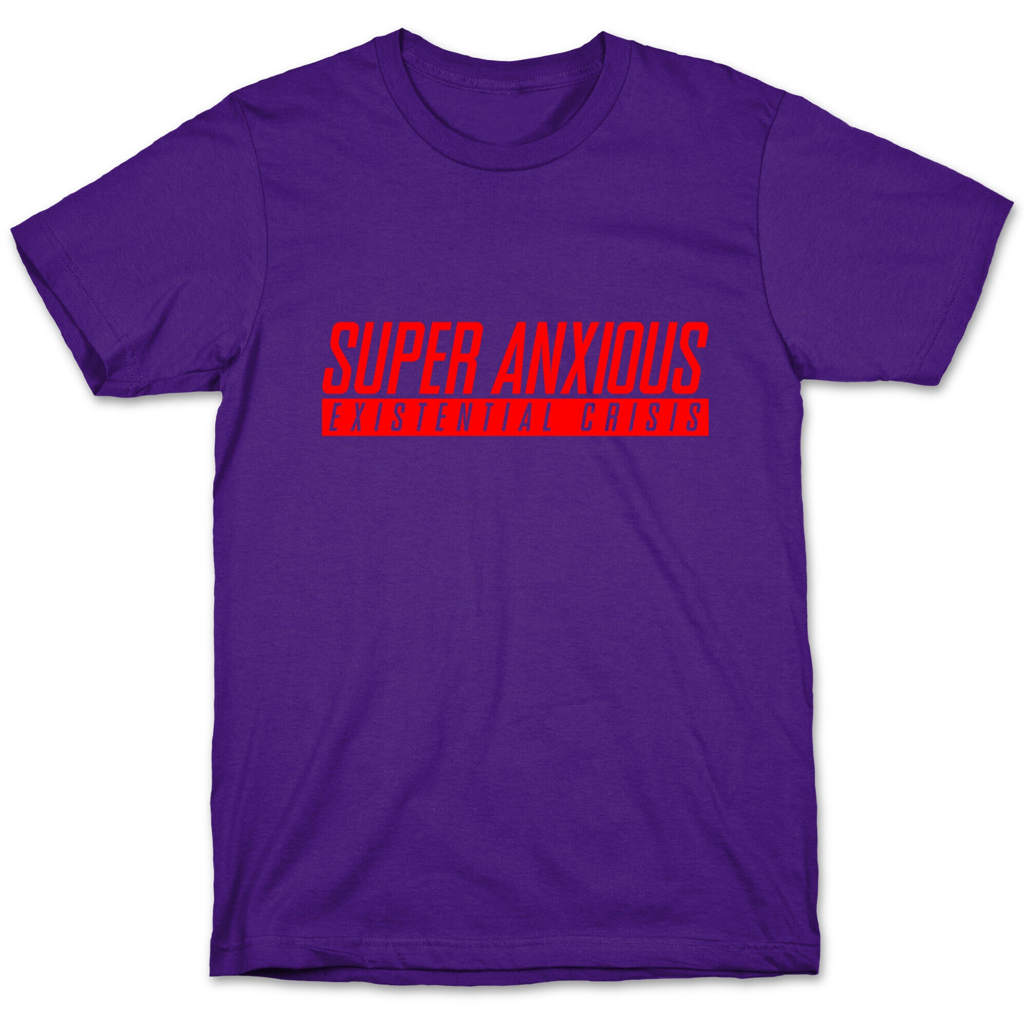 Super Anxious Existential Crisis SNES Parody T-Shirt