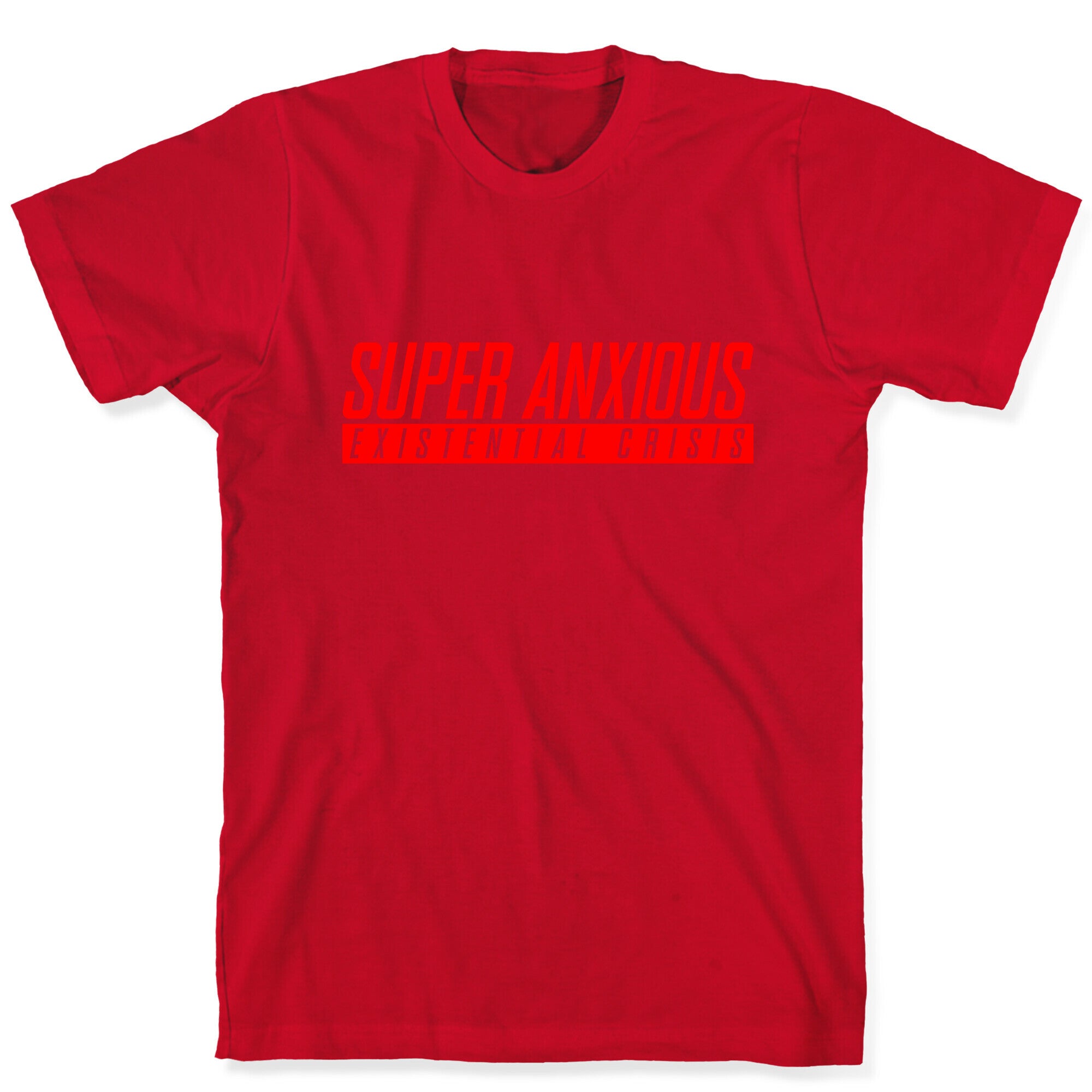 Super Anxious Existential Crisis SNES Parody T-Shirt