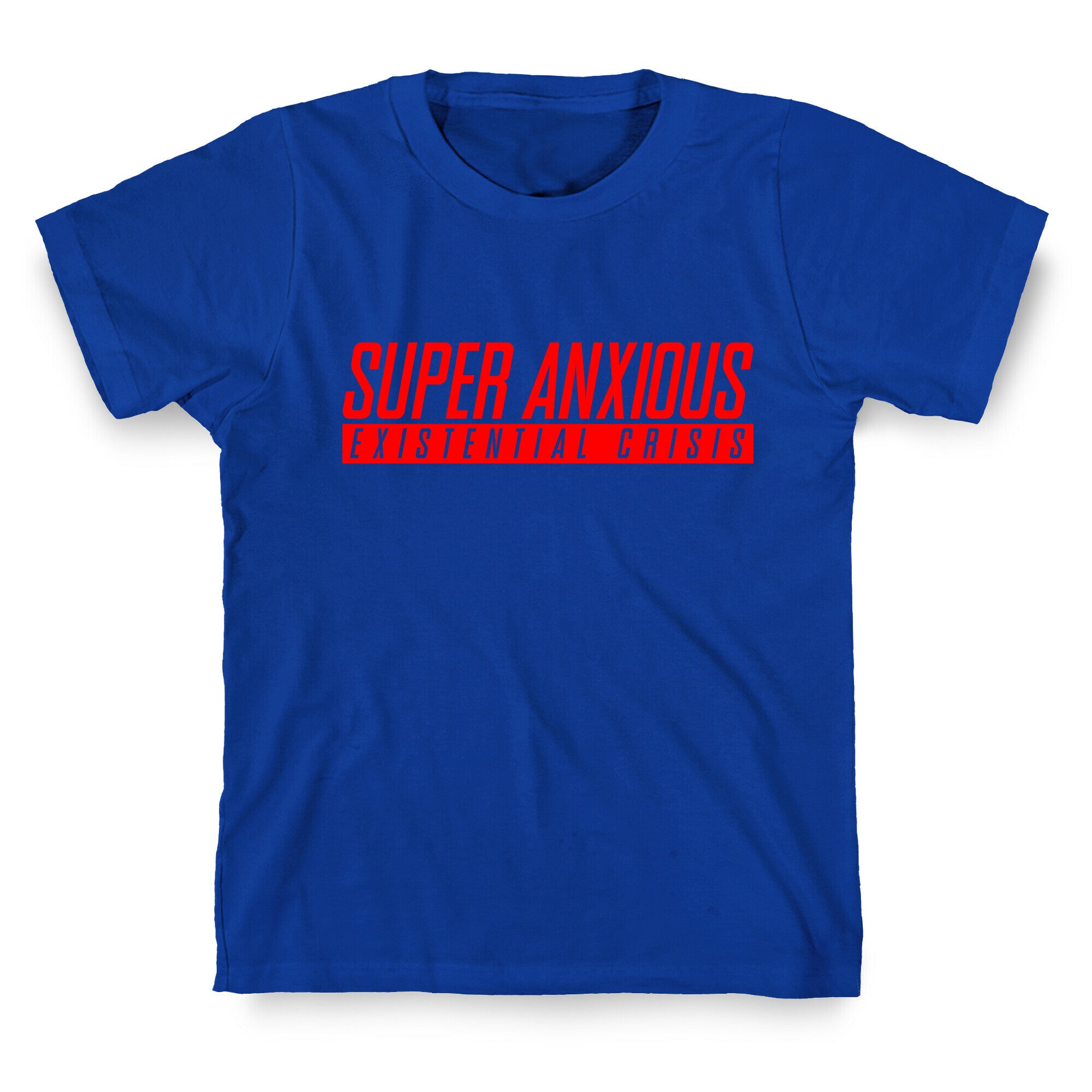 Super Anxious Existential Crisis SNES Parody T-Shirt
