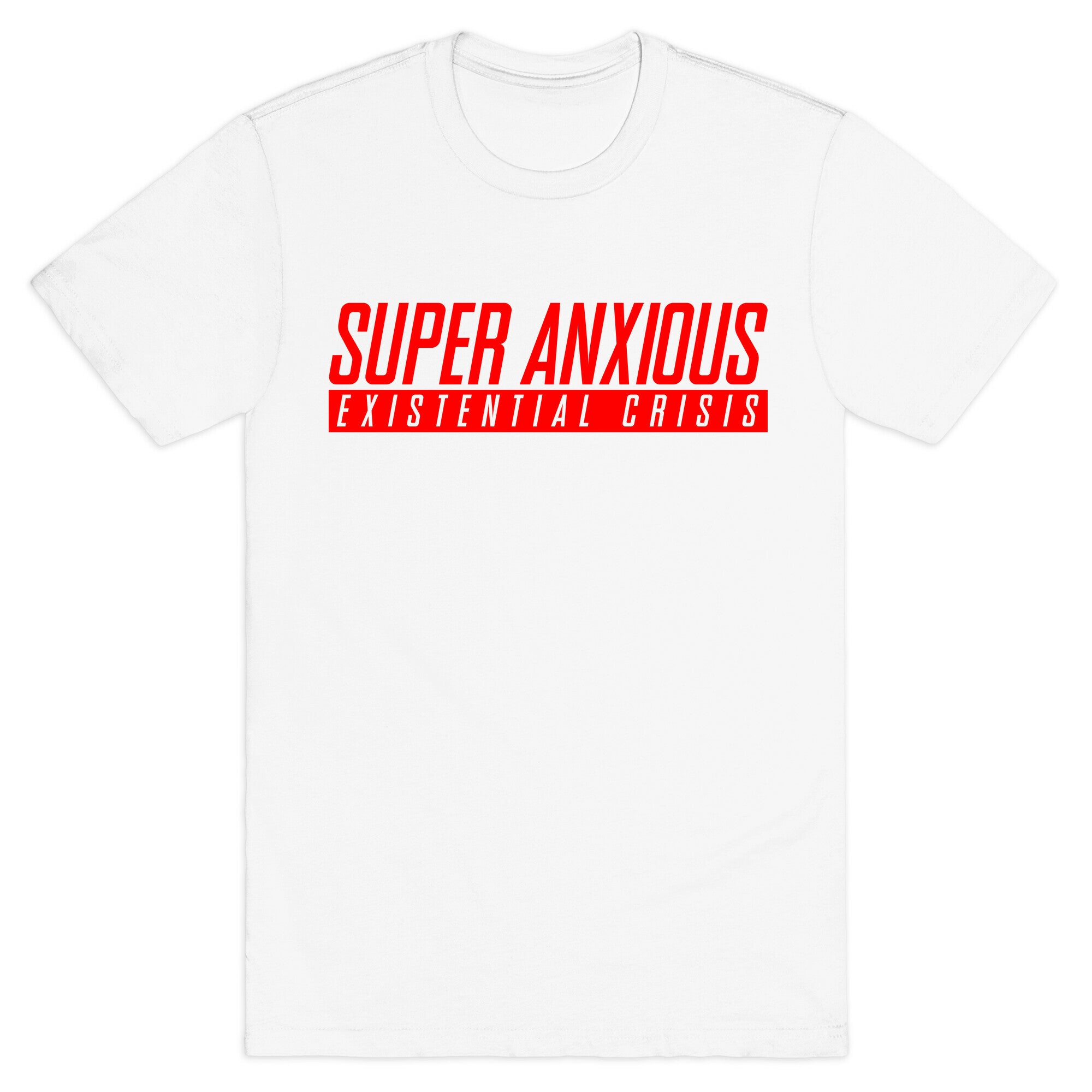 Super Anxious Existential Crisis SNES Parody T-Shirt