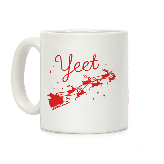 Yeet Santa Sleigh Coffee Mug