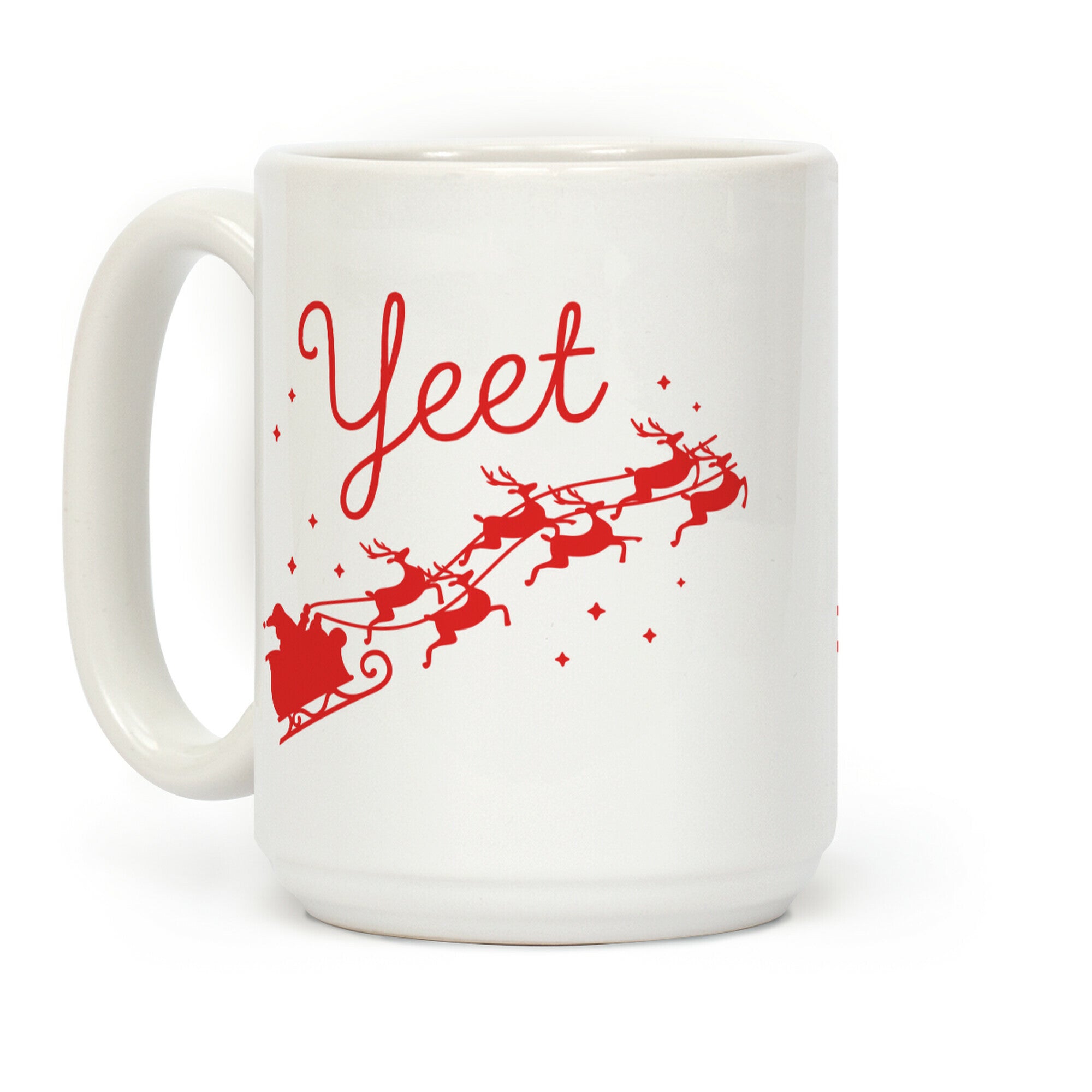 Yeet Santa Sleigh Coffee Mug