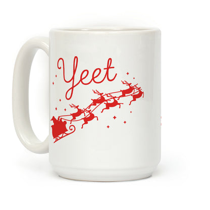 Yeet Santa Sleigh Coffee Mug
