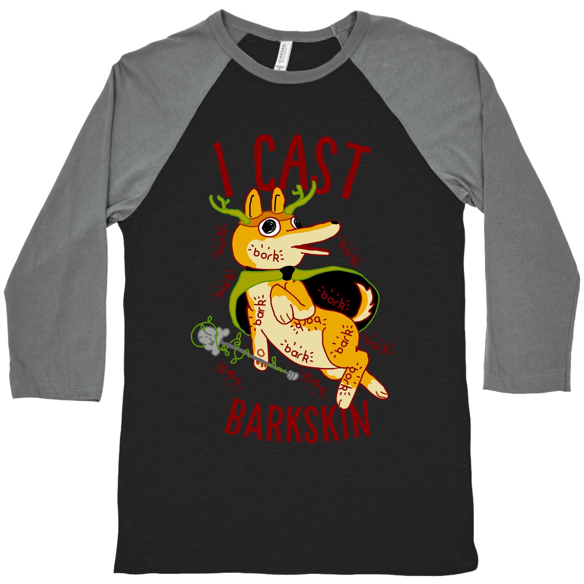 I Cast Barkskin Baseball Tee