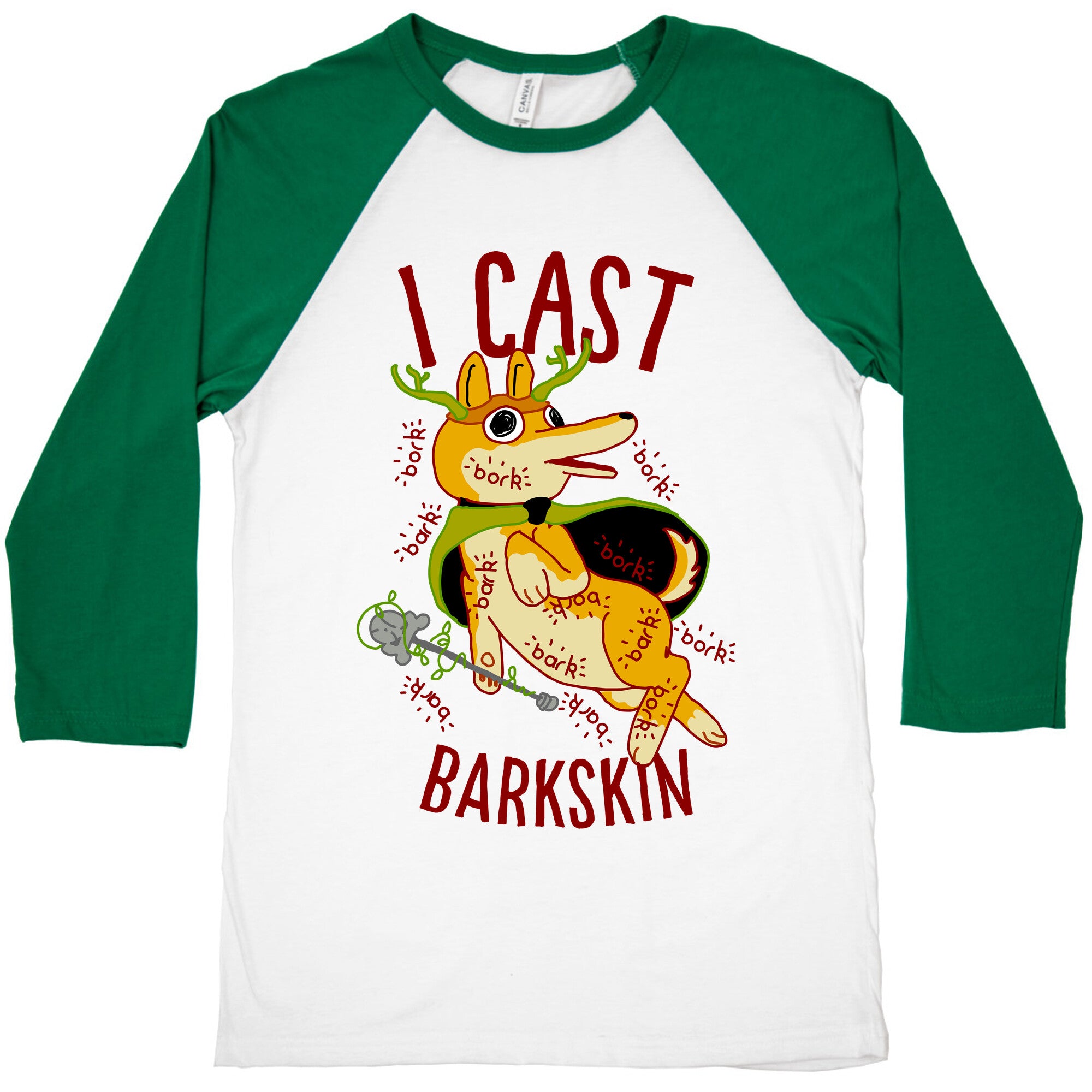 I Cast Barkskin Baseball Tee