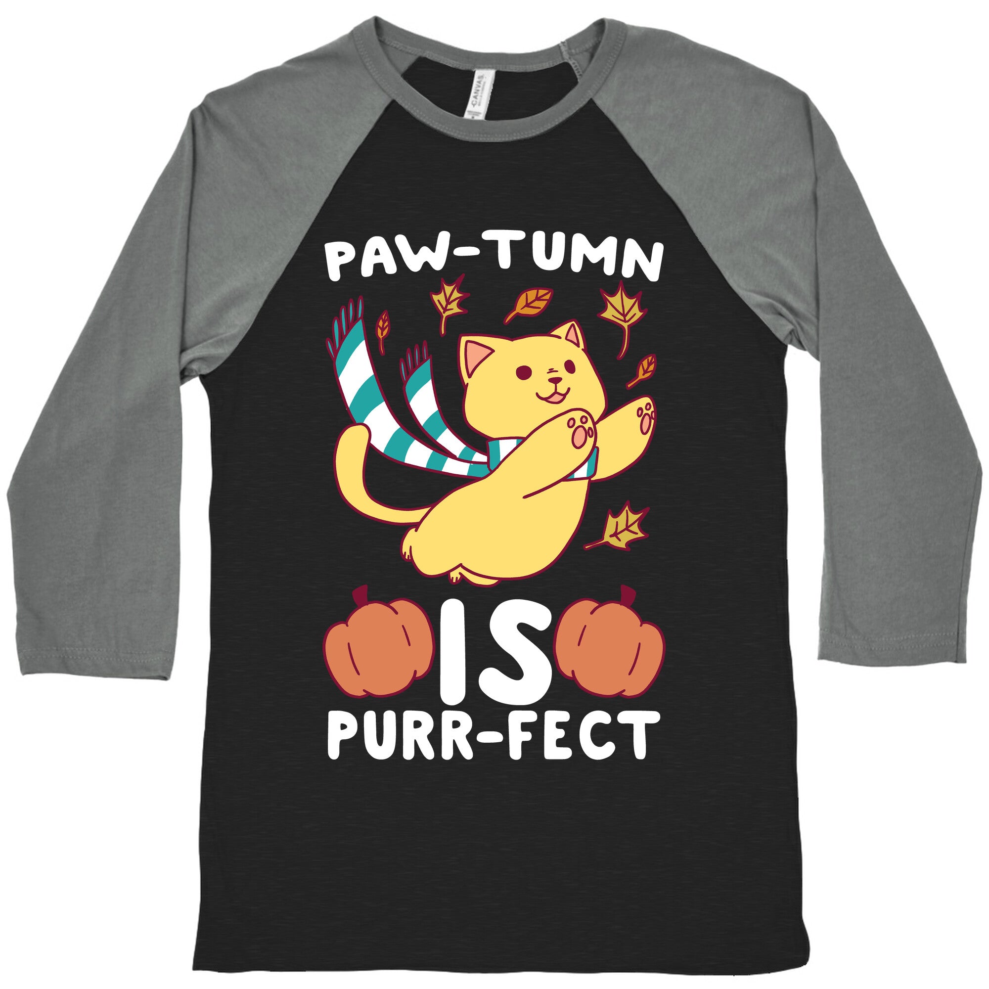 Paw-tumn is Purrfect Baseball Tee