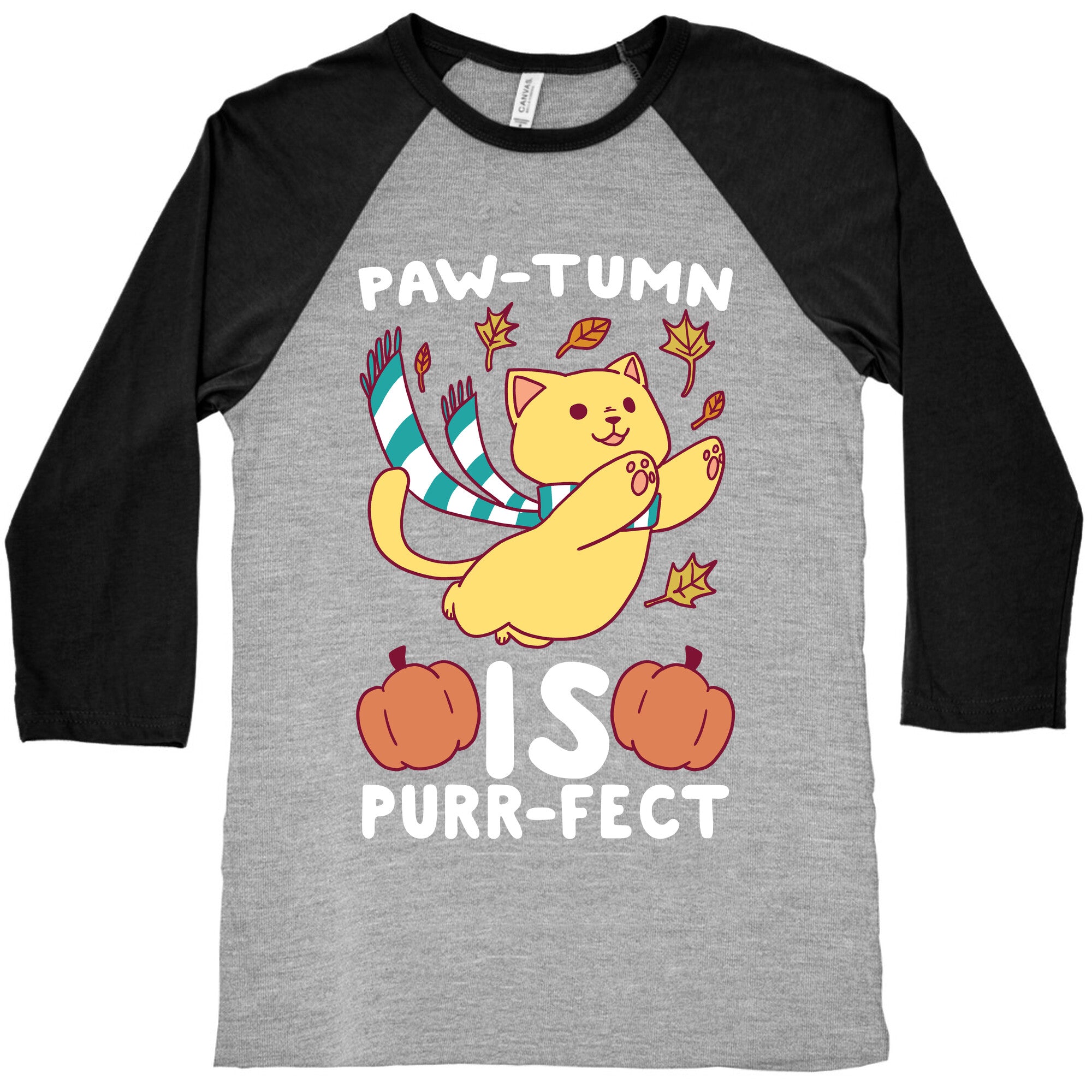 Paw-tumn is Purrfect Baseball Tee