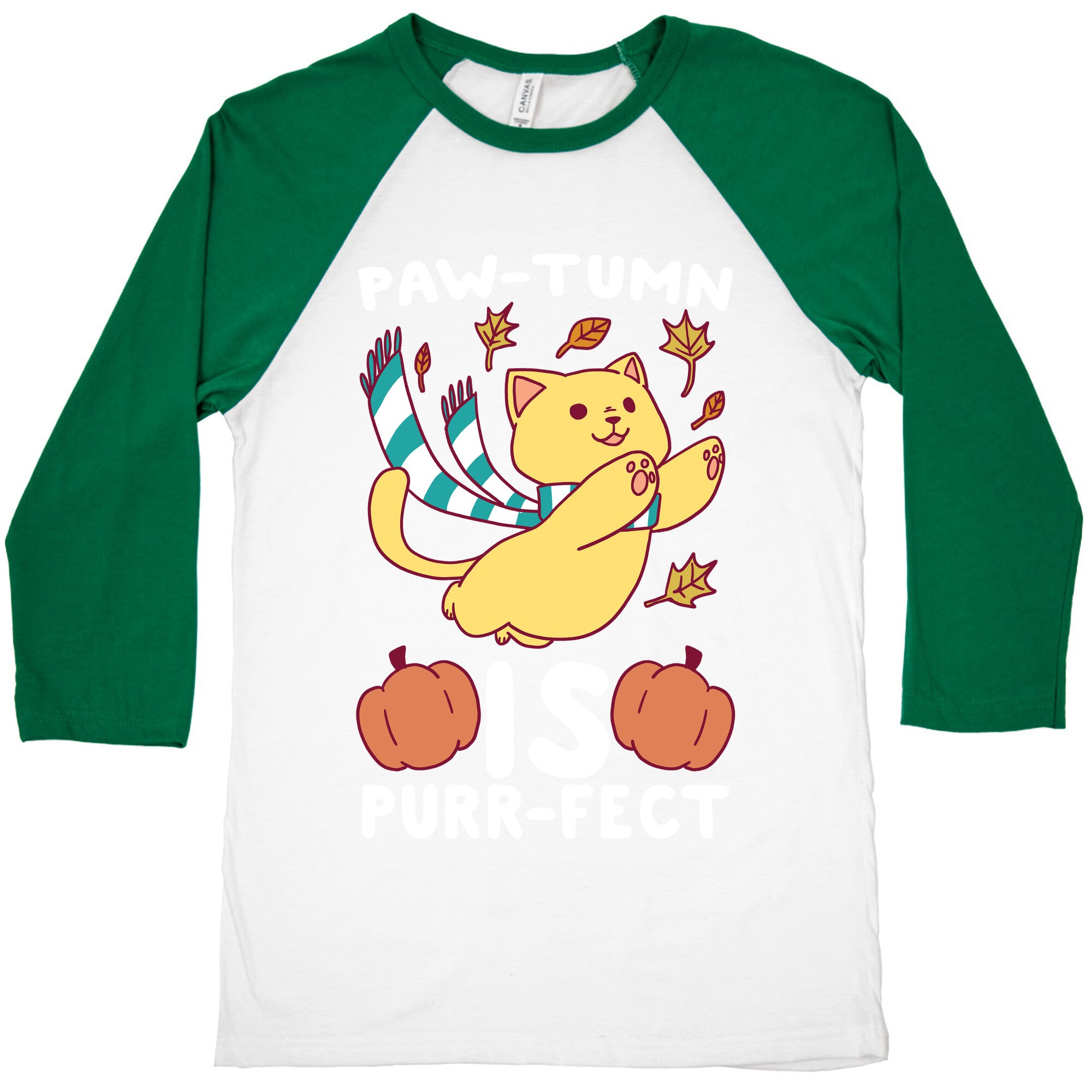 Paw-tumn is Purrfect Baseball Tee