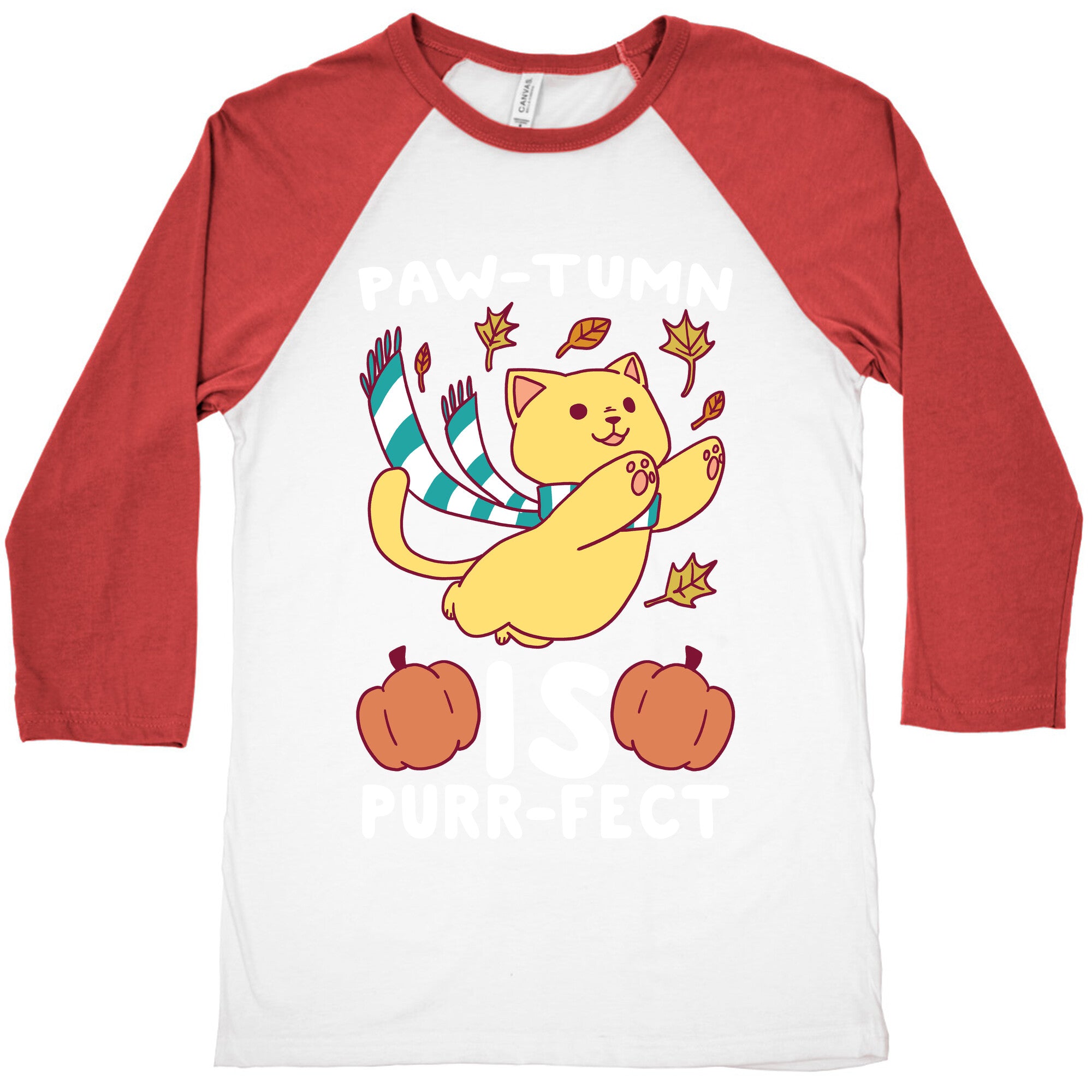 Paw-tumn is Purrfect Baseball Tee