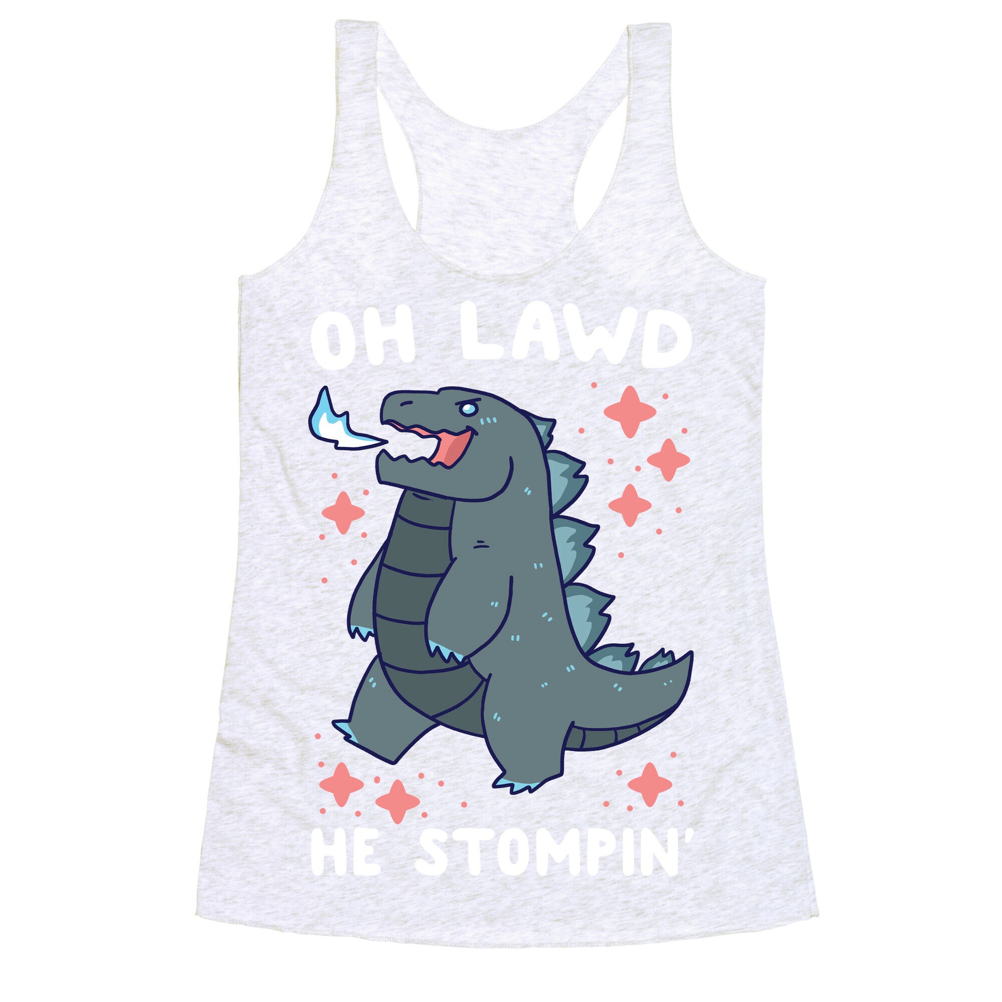 Oh Lawd, He Stompin' Racerback Tank