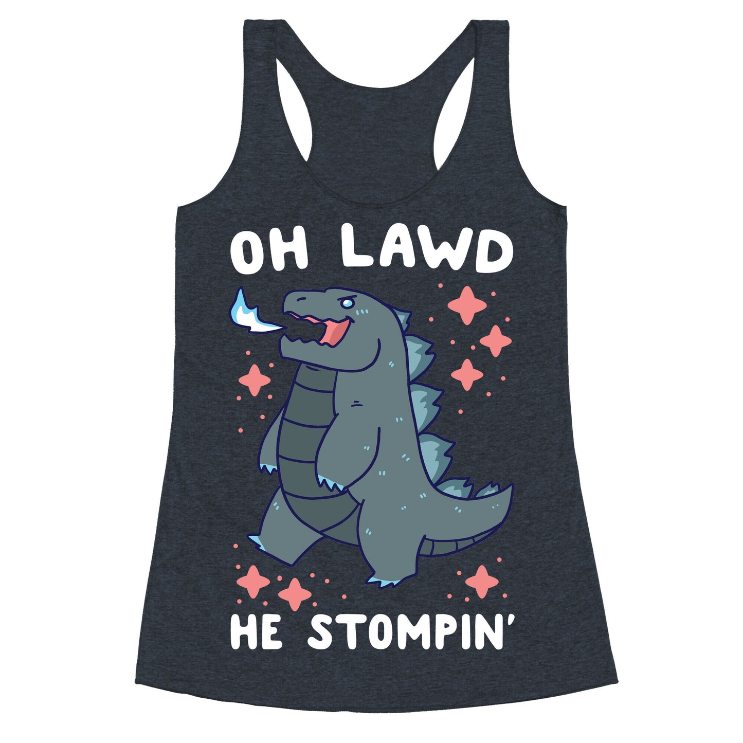 Oh Lawd, He Stompin' Racerback Tank