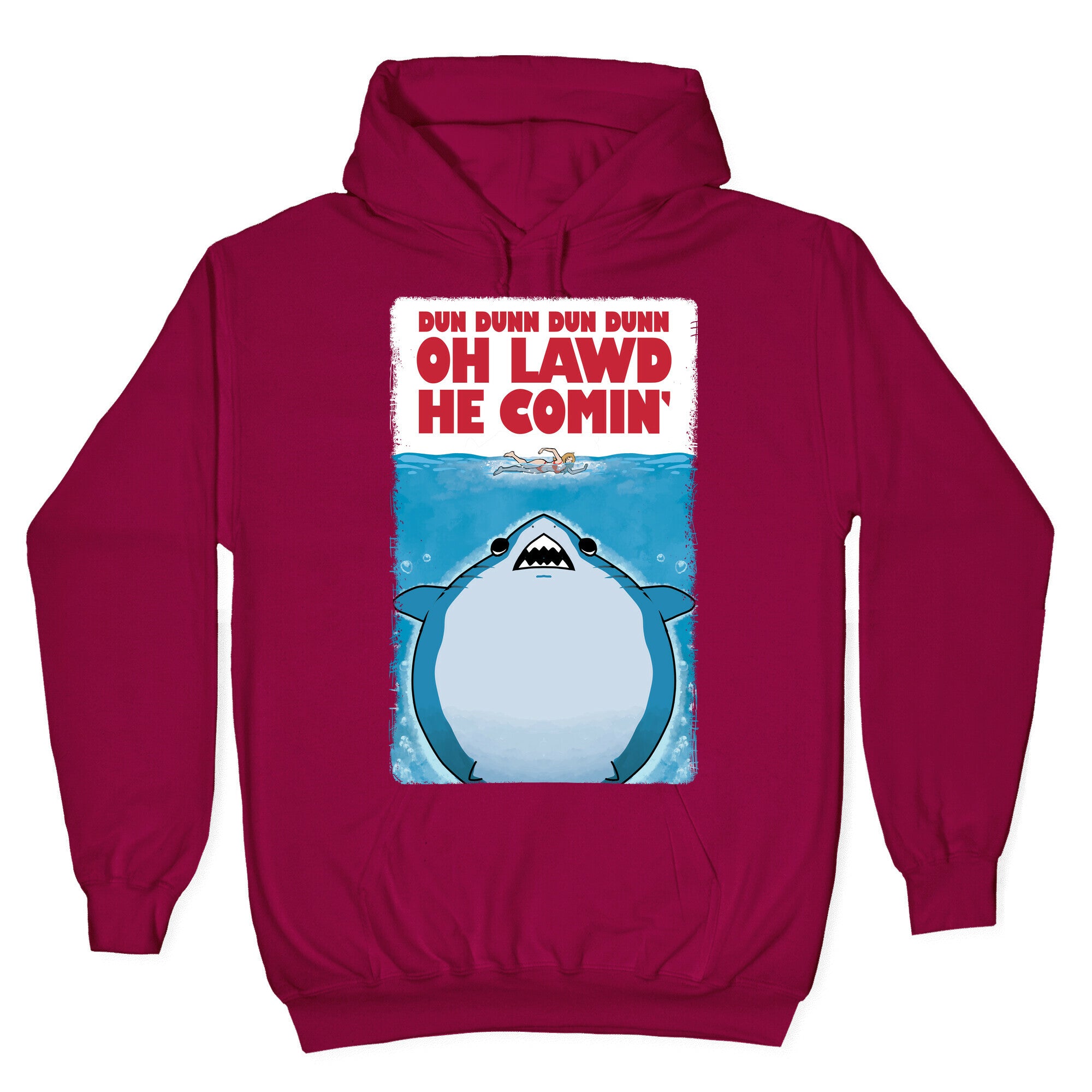 Oh Lawd He Comin' Jaws Parody Hoodie