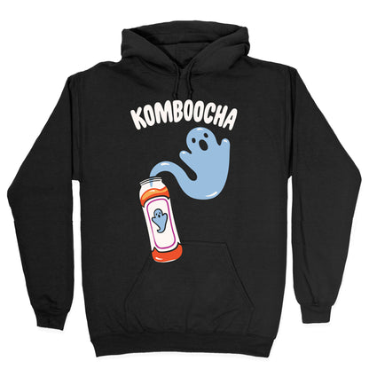 Komboocha Parody White Print Hoodie