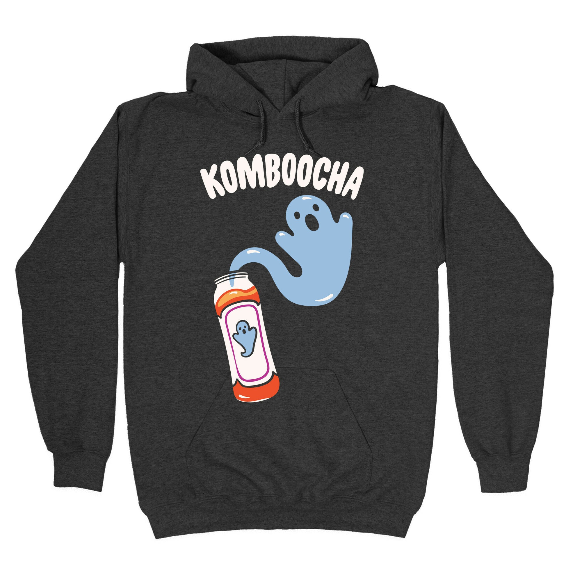 Komboocha Parody White Print Hoodie