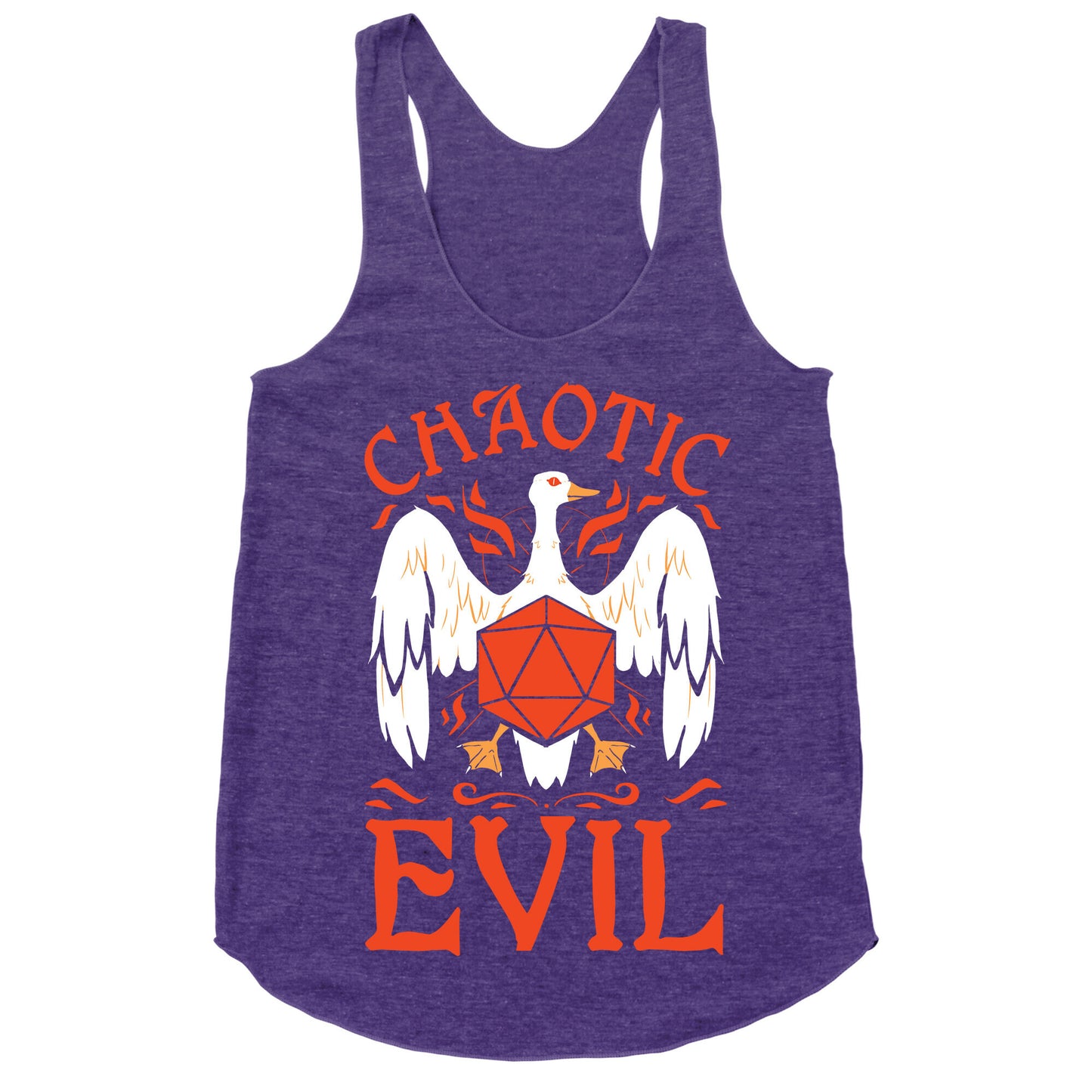 Chaotic Evil Goose Racerback Tank