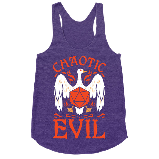 Chaotic Evil Goose Racerback Tank