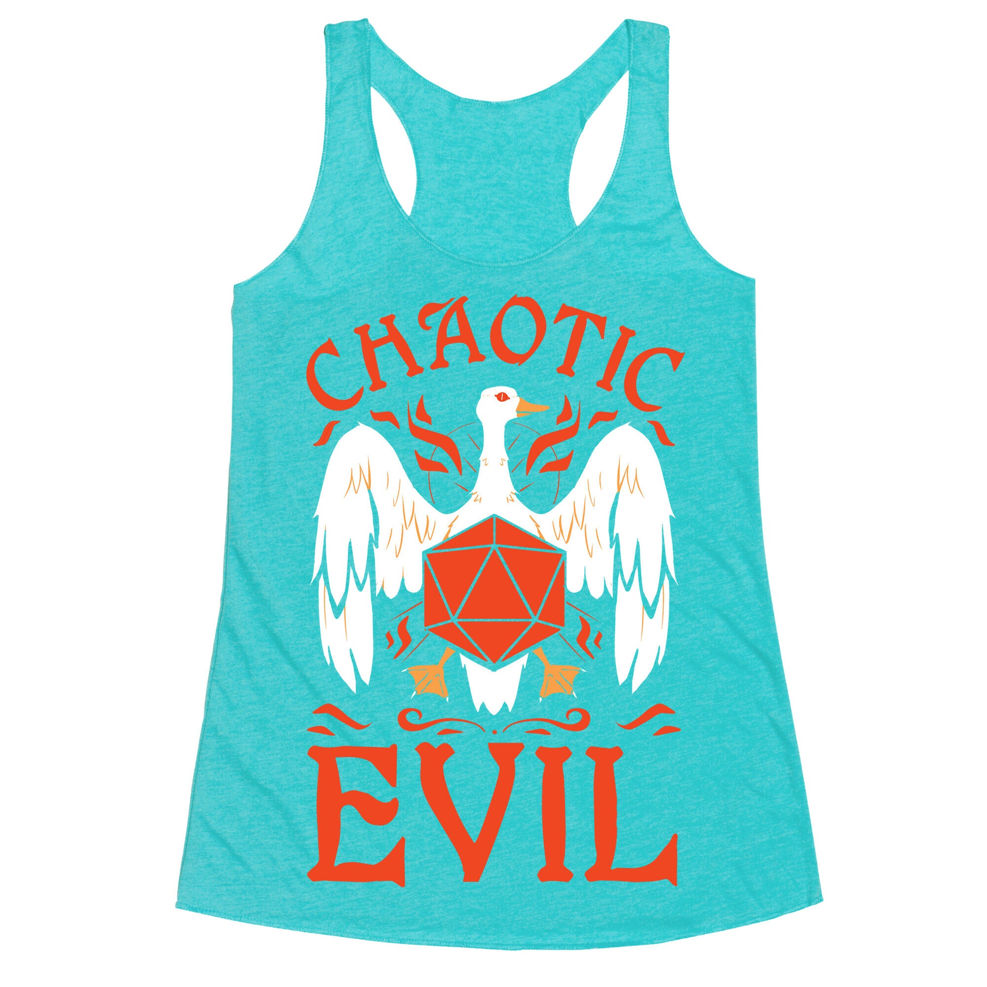 Chaotic Evil Goose Racerback Tank
