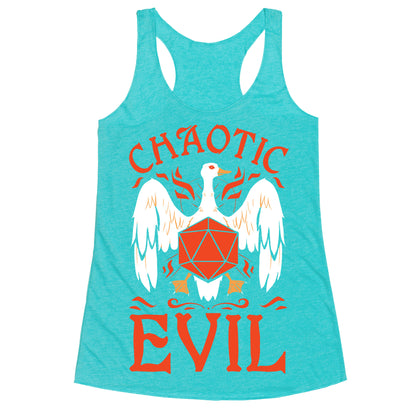 Chaotic Evil Goose Racerback Tank