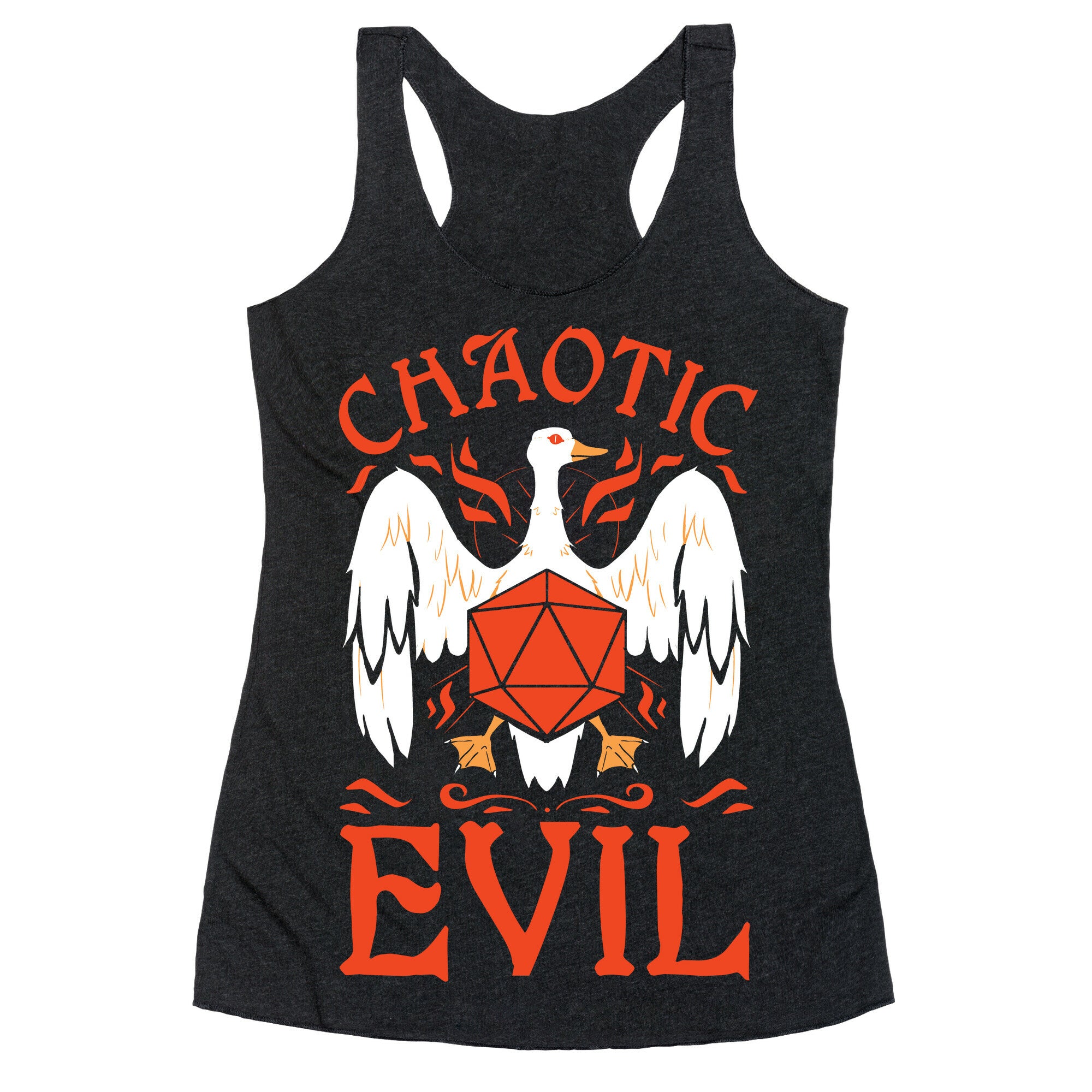 Chaotic Evil Goose Racerback Tank