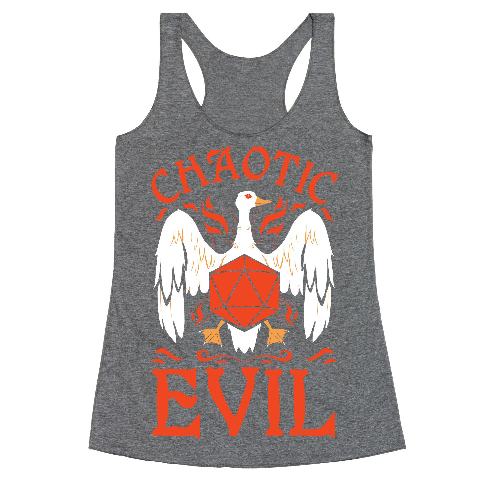 Chaotic Evil Goose Racerback Tank