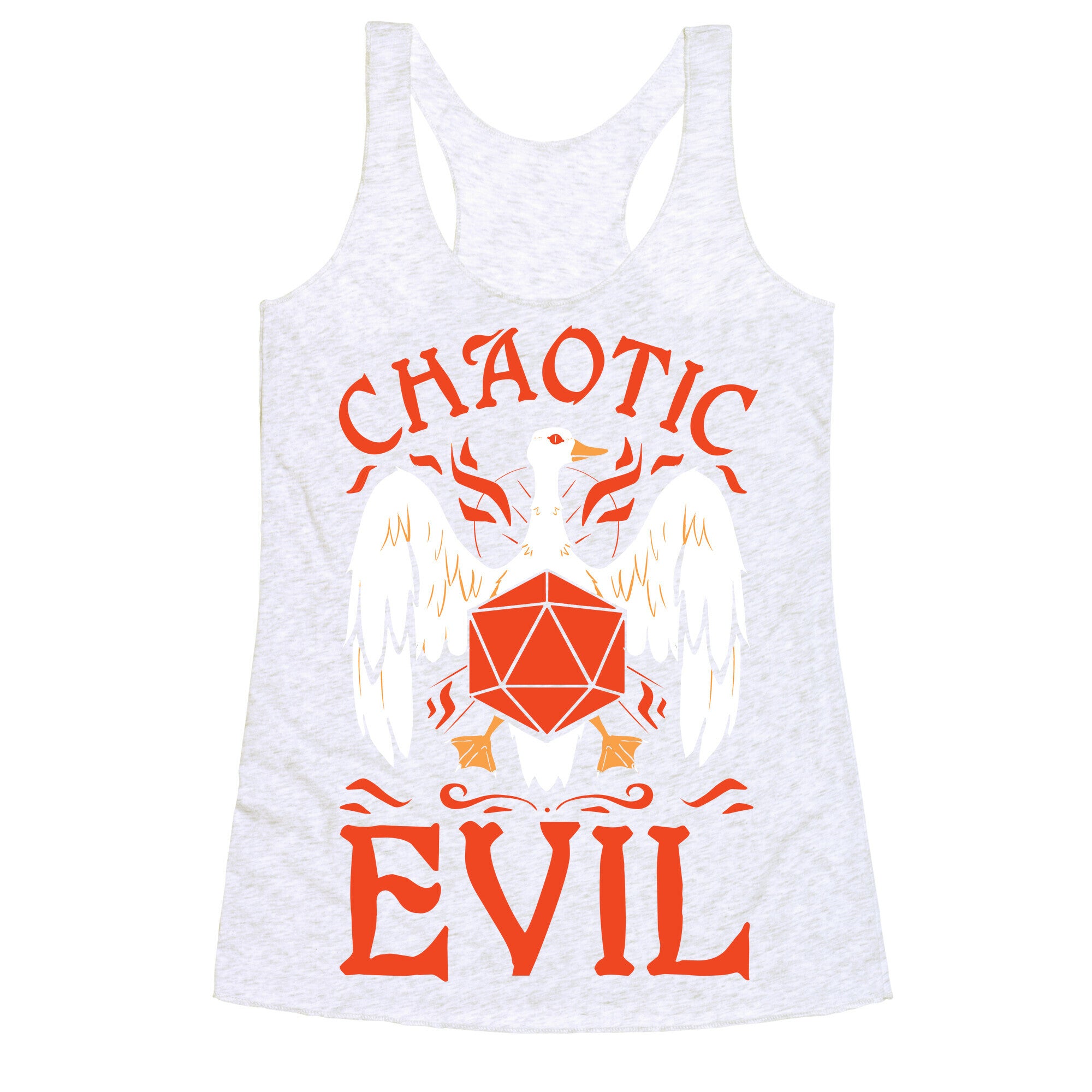 Chaotic Evil Goose Racerback Tank