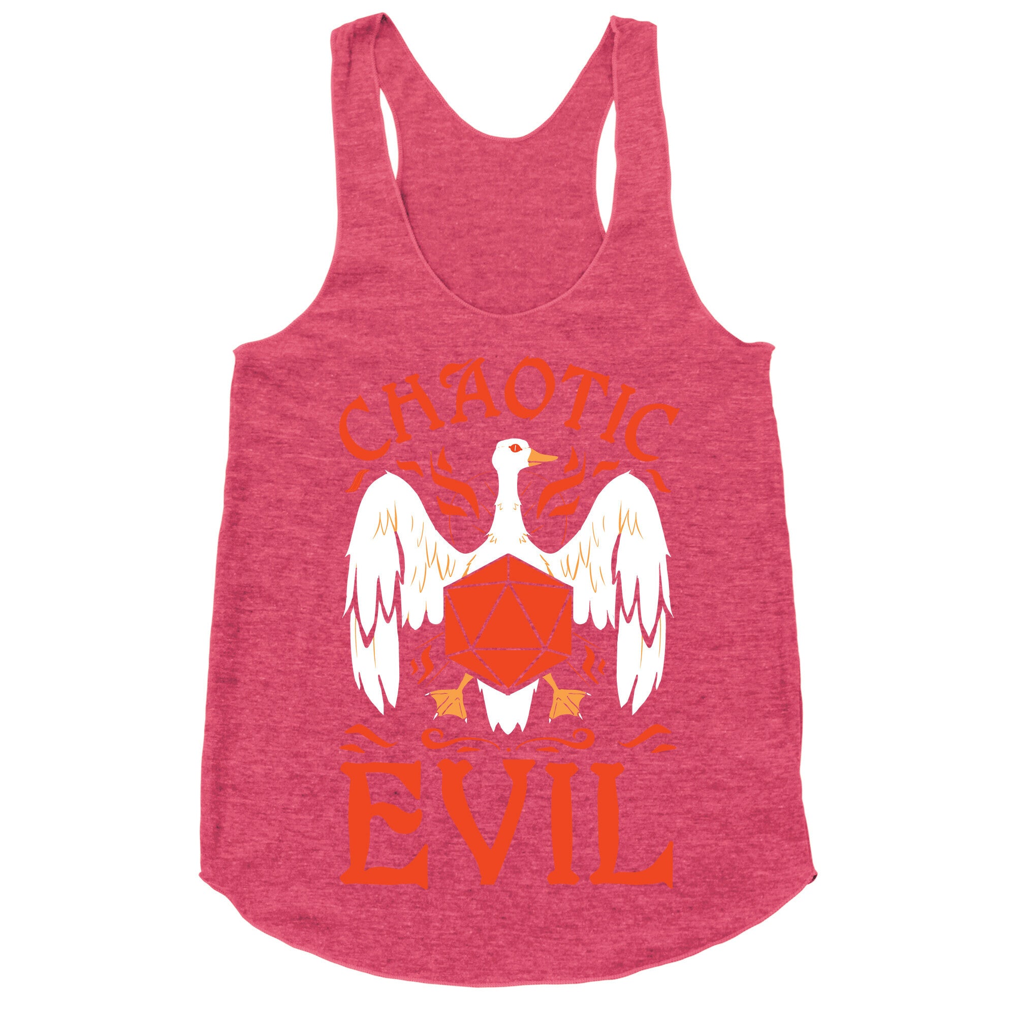 Chaotic Evil Goose Racerback Tank