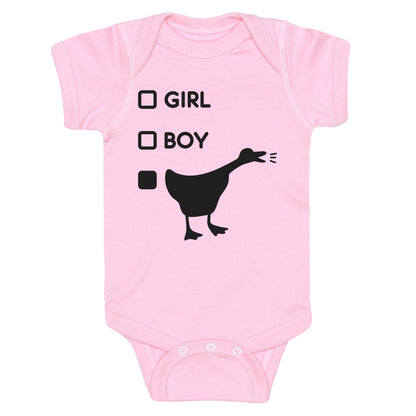 Girl Boy Goose Gender Baby One Piece