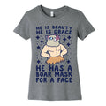 He is Beauty, He is Grace, He Has a Boar Mask for a Face - Demon Slayer Women's Cotton Tee