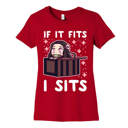 If It Fits, I Sits - Demon Slayer Women's Cotton Tee