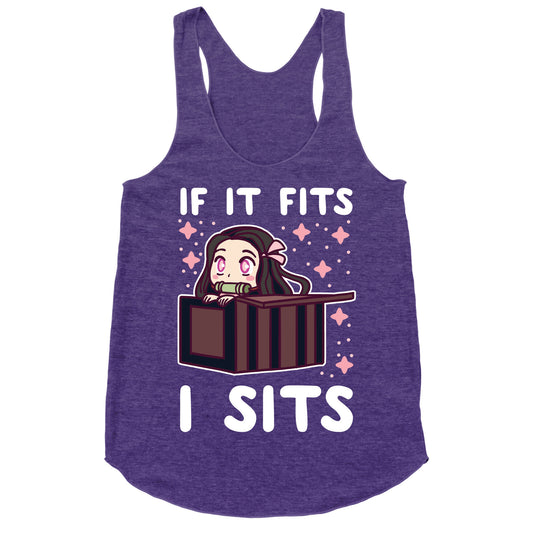 If It Fits, I Sits - Demon Slayer Racerback Tank