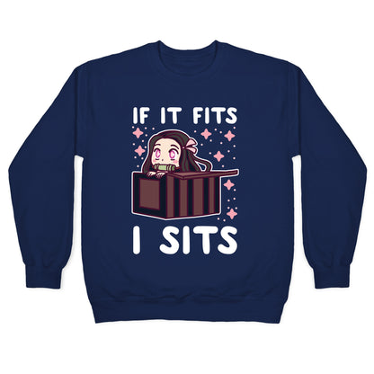 If It Fits, I Sits - Demon Slayer Crewneck Sweatshirt