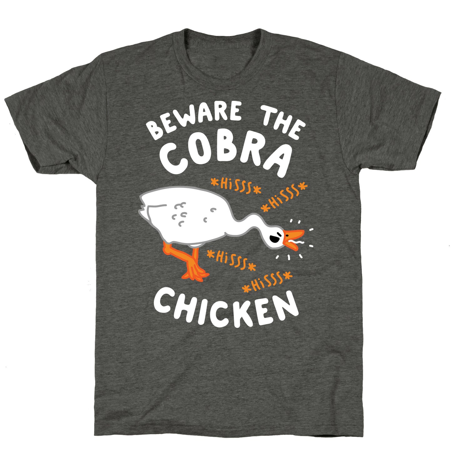 Beware The Cobra Chicken Unisex Triblend Tee